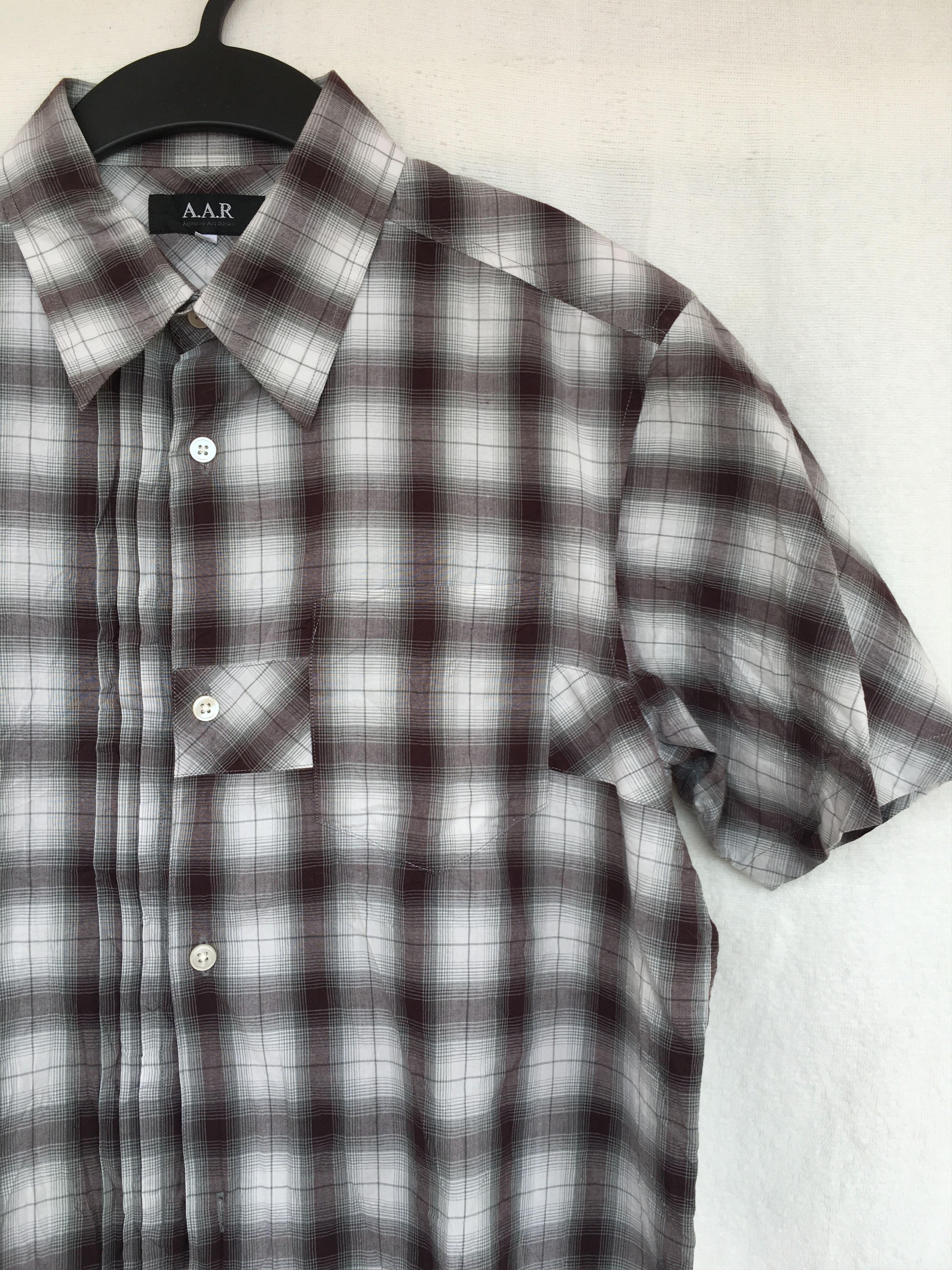 Yohji Yamamoto plaid shirt short sleeve Size US M / EU 48-50 / 2 - 3 Thumbnail