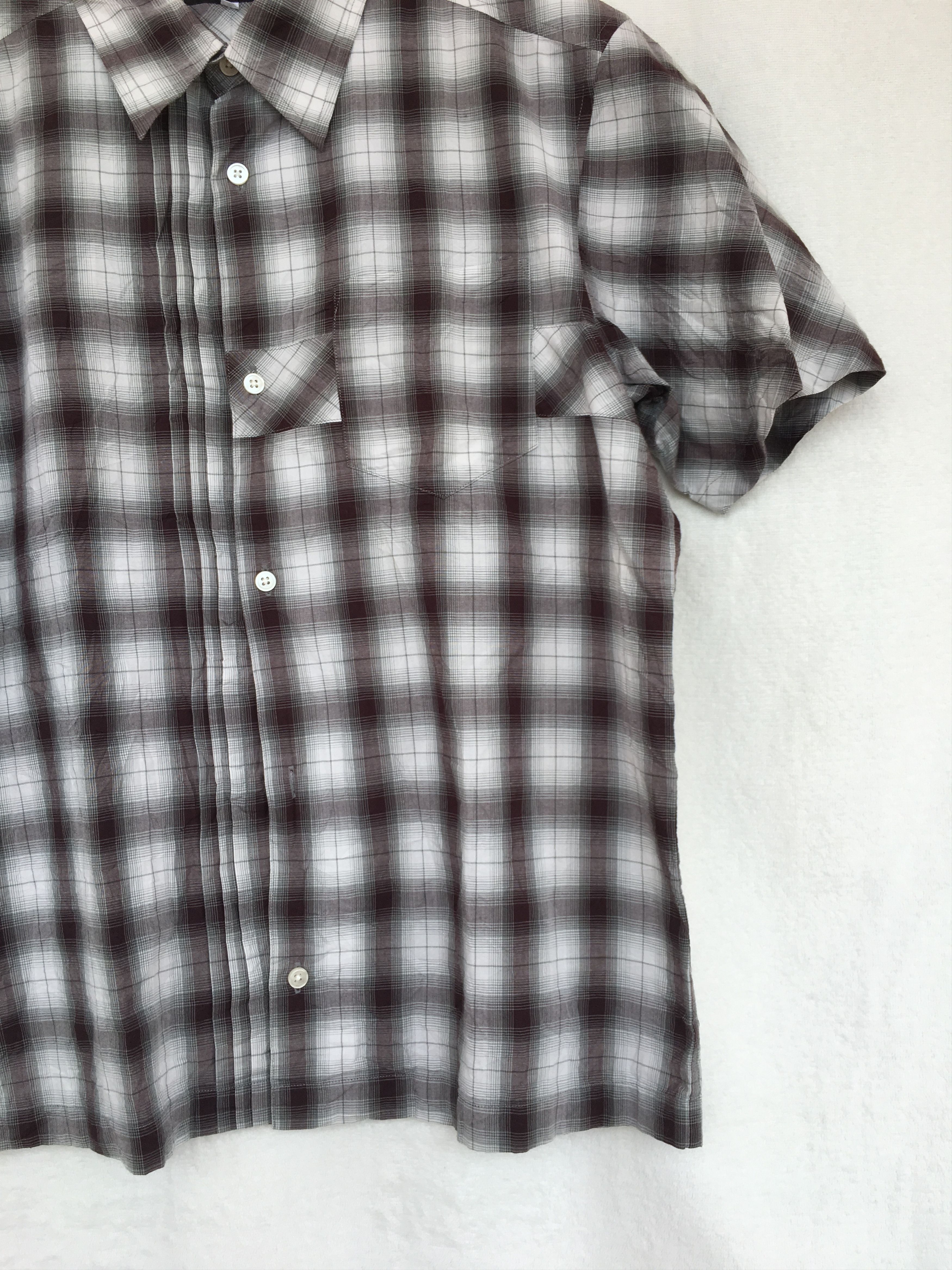 Yohji Yamamoto plaid shirt short sleeve Size US M / EU 48-50 / 2 - 4 Thumbnail