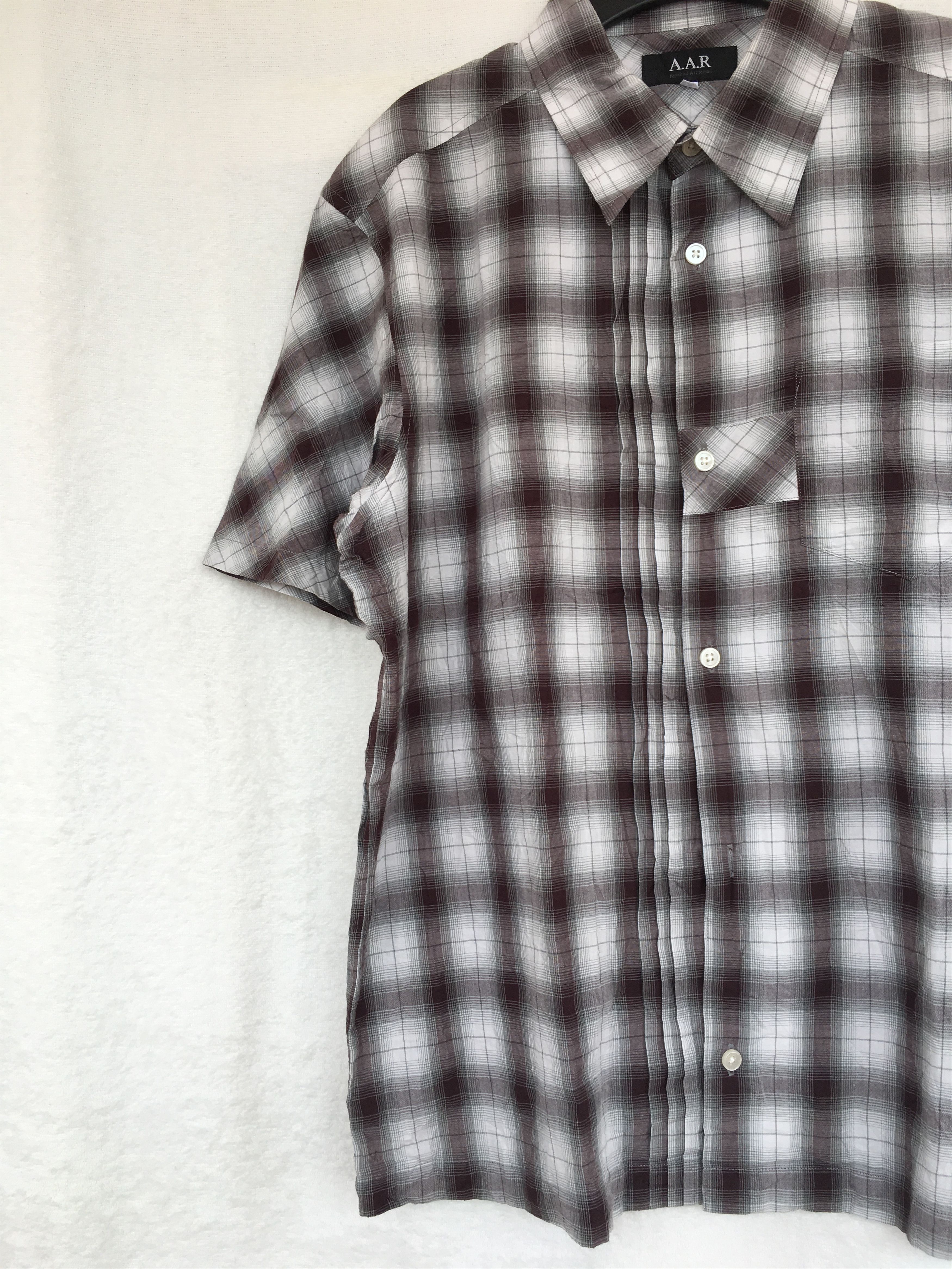 Yohji Yamamoto plaid shirt short sleeve Size US M / EU 48-50 / 2 - 5 Thumbnail