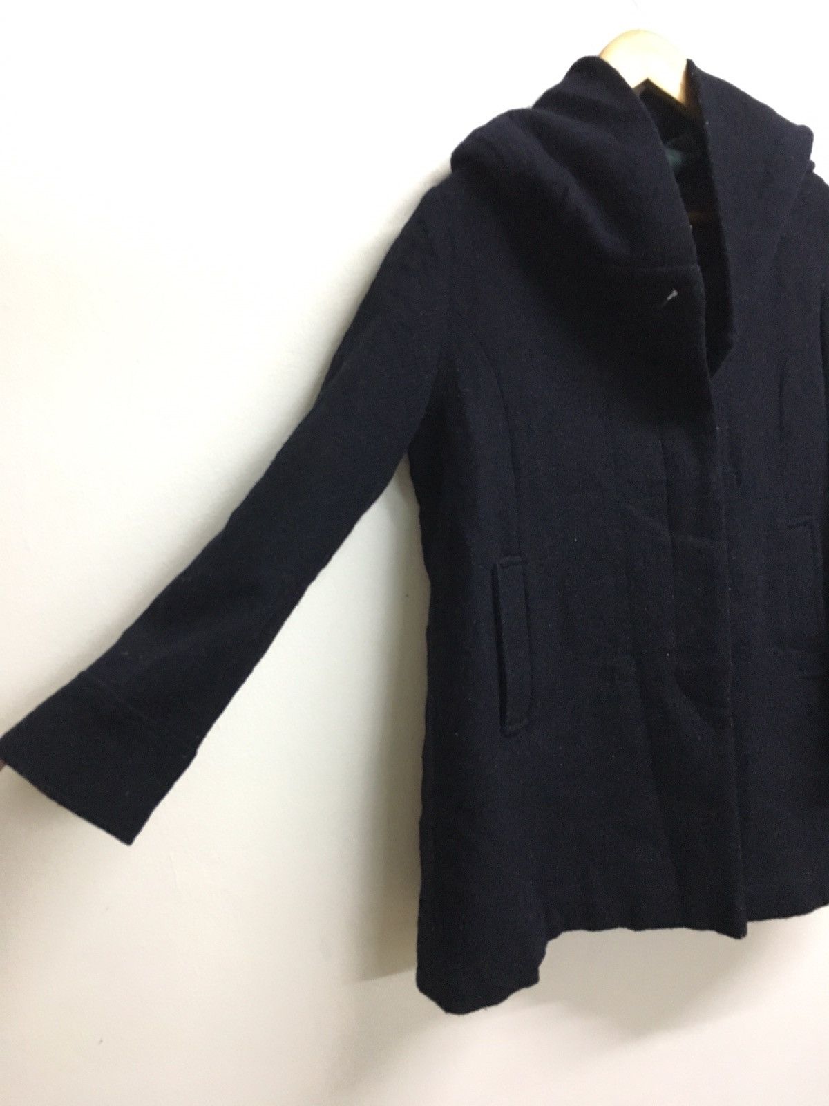 Harris Tweed navy wool hoodie Size US M / EU 48-50 / 2 - 4 Thumbnail