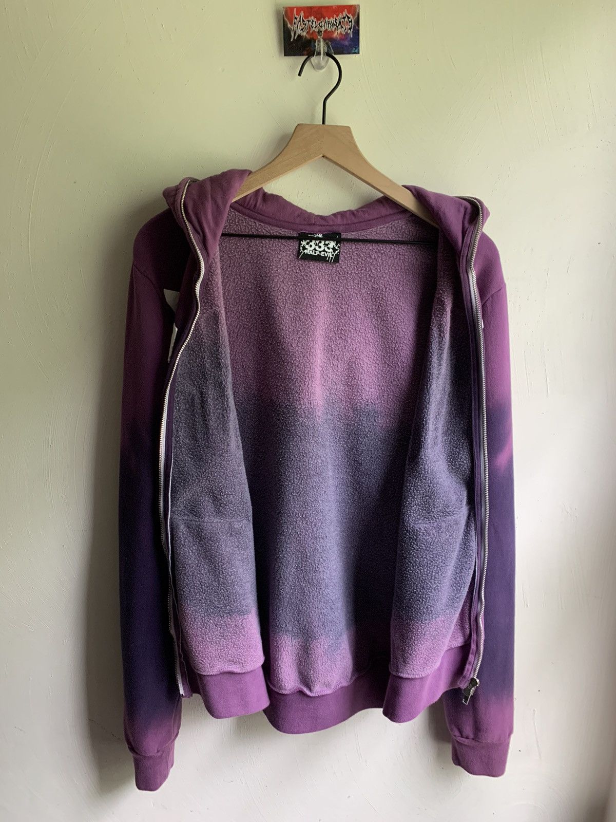 Half Evil Half Evil Purple Dye Arch Logo Full Zip Hoodie Limited 150 Size US M / EU 48-50 / 2 - 9 Thumbnail