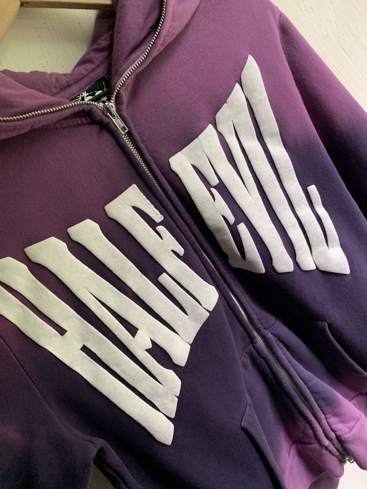 Half Evil Half Evil Purple Dye Arch Logo Full Zip Hoodie Limited 150 Size US M / EU 48-50 / 2 - 4 Thumbnail