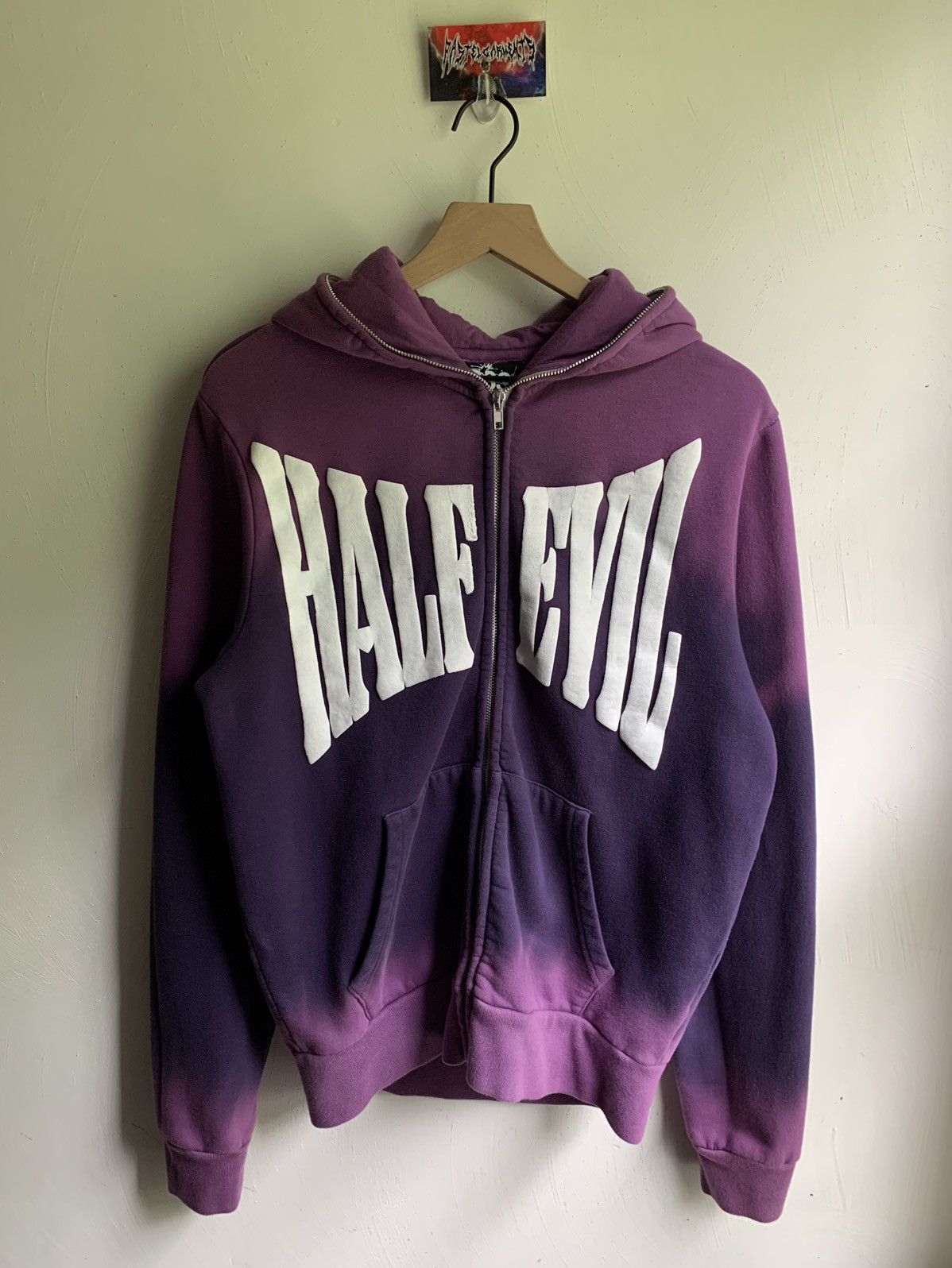 Half Evil Half Evil Purple Dye Arch Logo Full Zip Hoodie Limited 150 Size US M / EU 48-50 / 2 - 2 Thumbnail