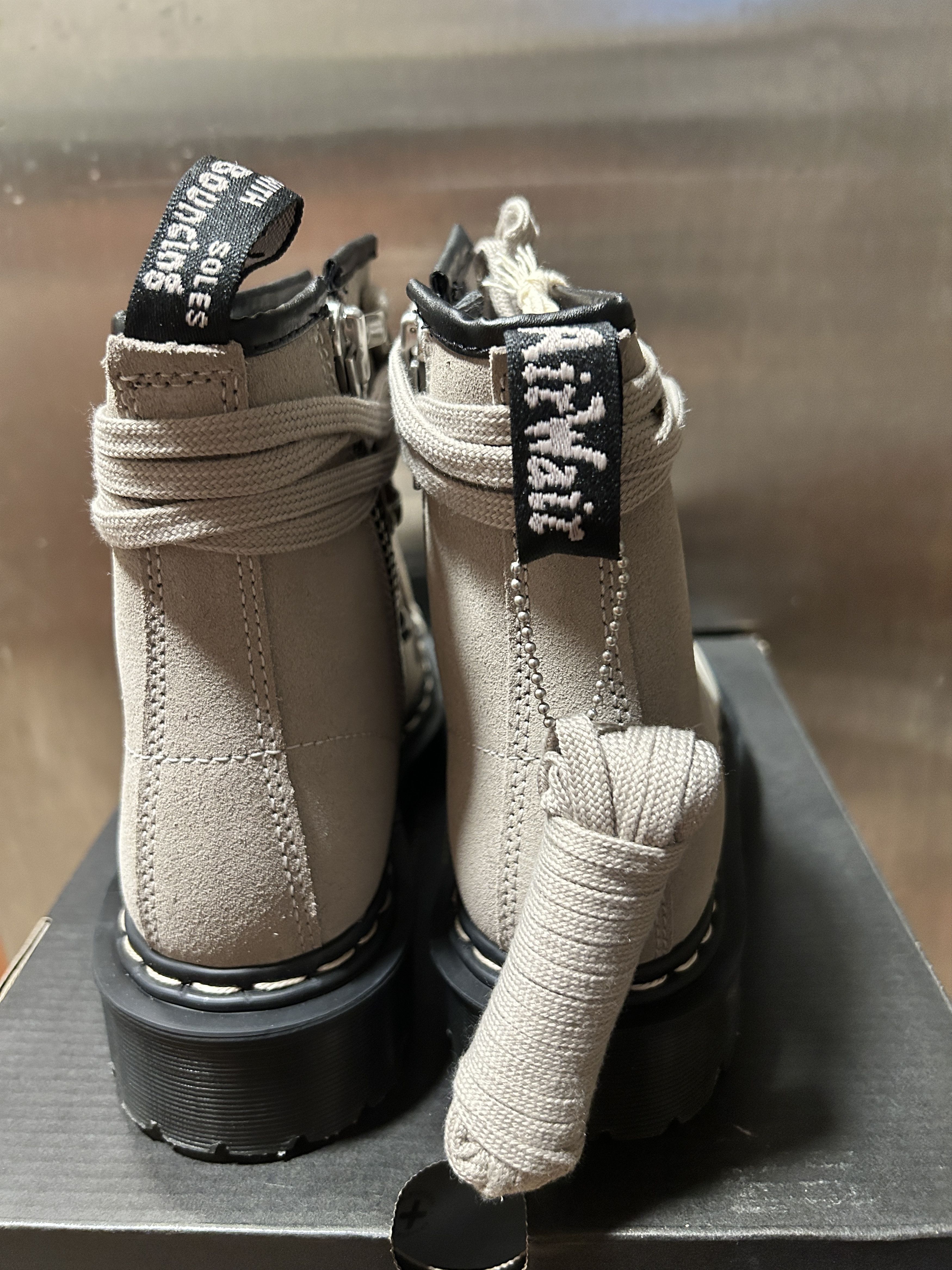 Dr. Martens × Rick Owens Taupe 1460 Bex Boots Size US 6 / EU 39 - 8 Thumbnail