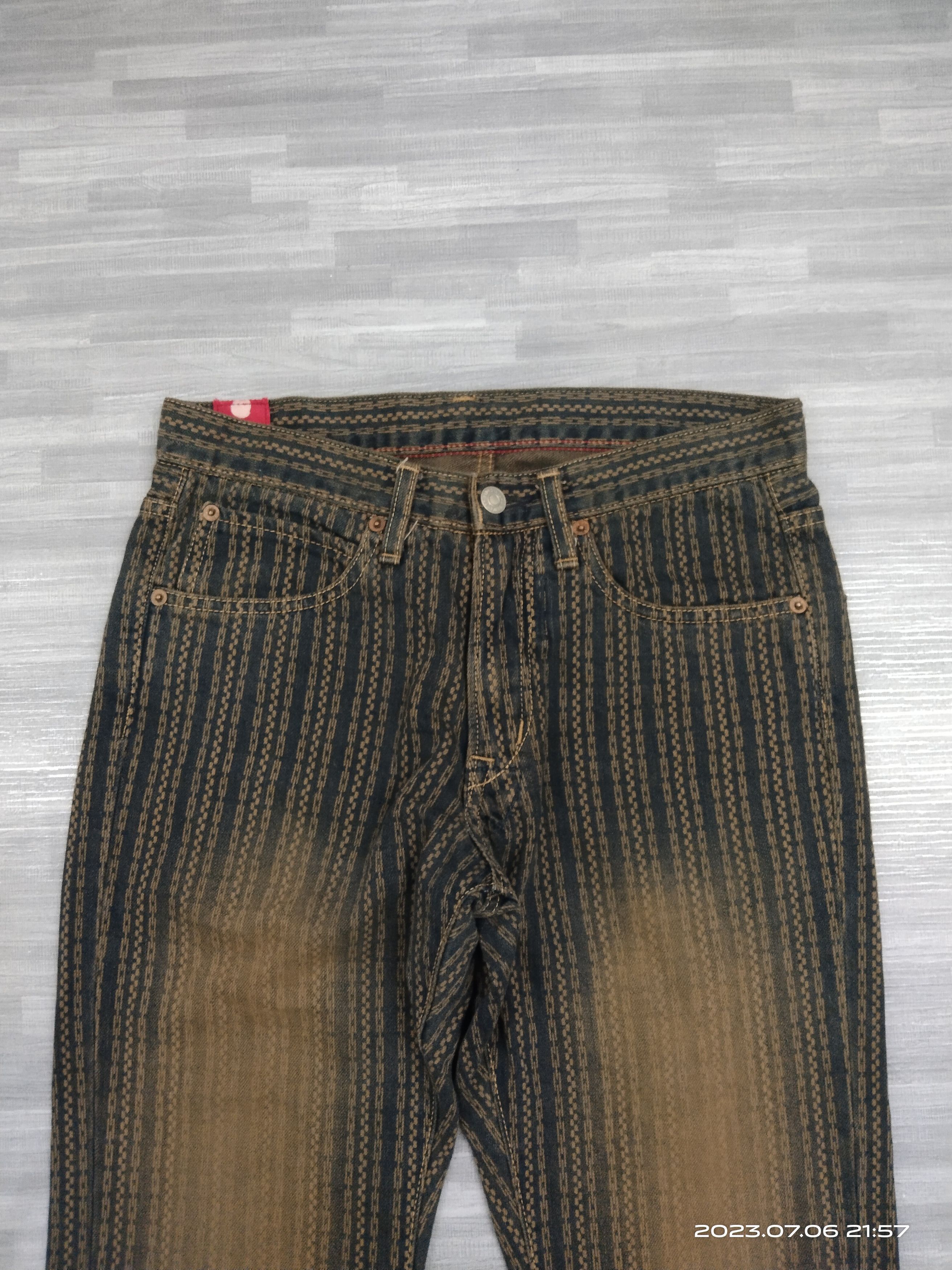 Japanese Brand FLARE SICK RUSTY BLUE WAY🇯🇵DENIM PANTS Size US 28 / EU 44 - 4 Thumbnail