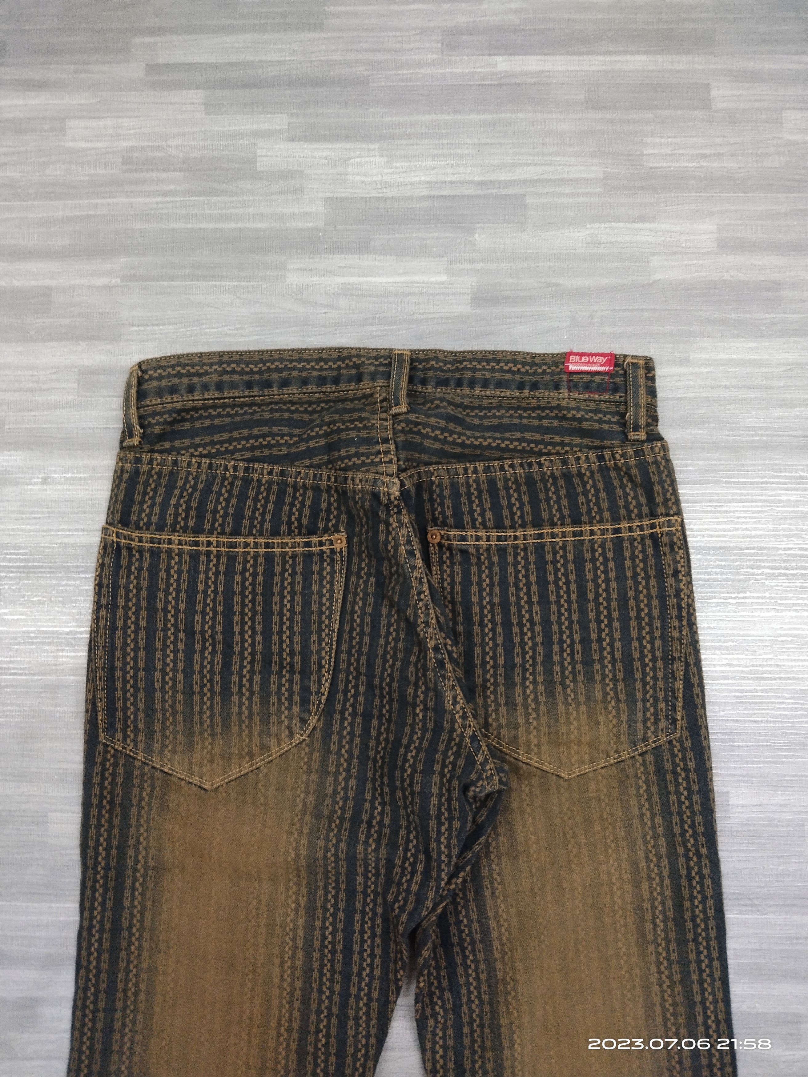 Japanese Brand FLARE SICK RUSTY BLUE WAY🇯🇵DENIM PANTS Size US 28 / EU 44 - 5 Thumbnail