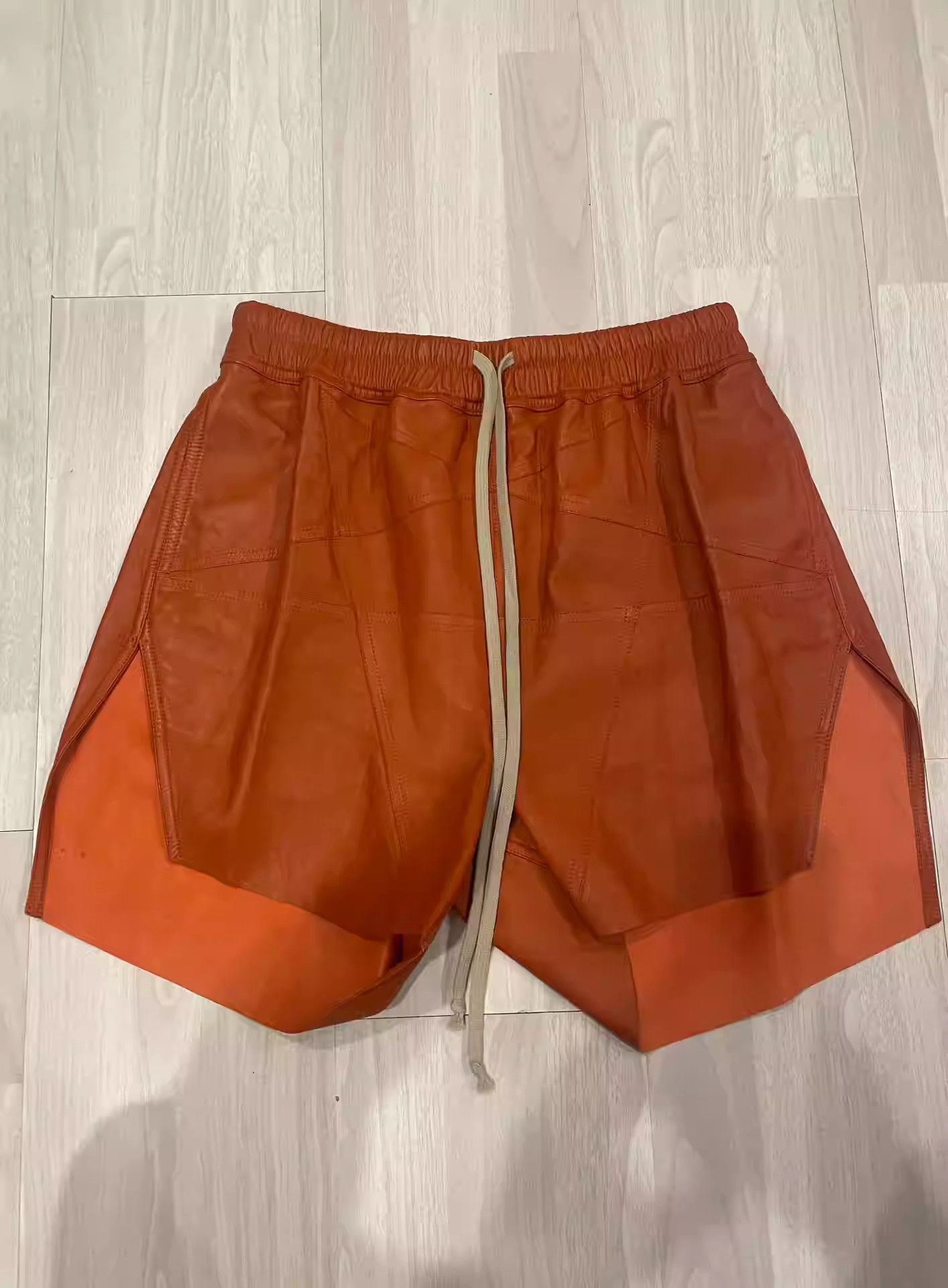 Rick Owens Rick Owens split pentagram leather shorts Size US 30 / EU 46 - 1 Thumbnail