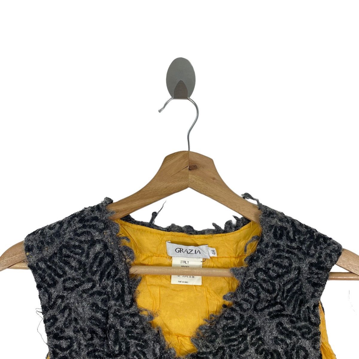 Vintage Vintage GRAZIA Italian Brand Wool Grey Vest Size S / US 4 / IT 40 - 2 Thumbnail