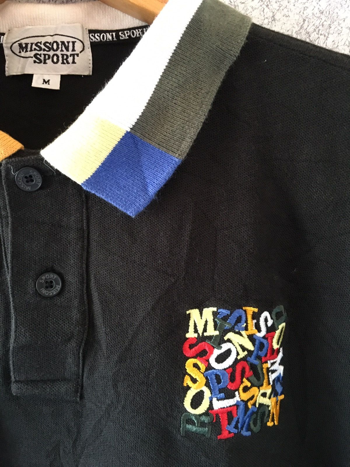 Missoni Colourful logo missoni sport polo t Size US S / EU 44-46 / 1 - 3 Thumbnail