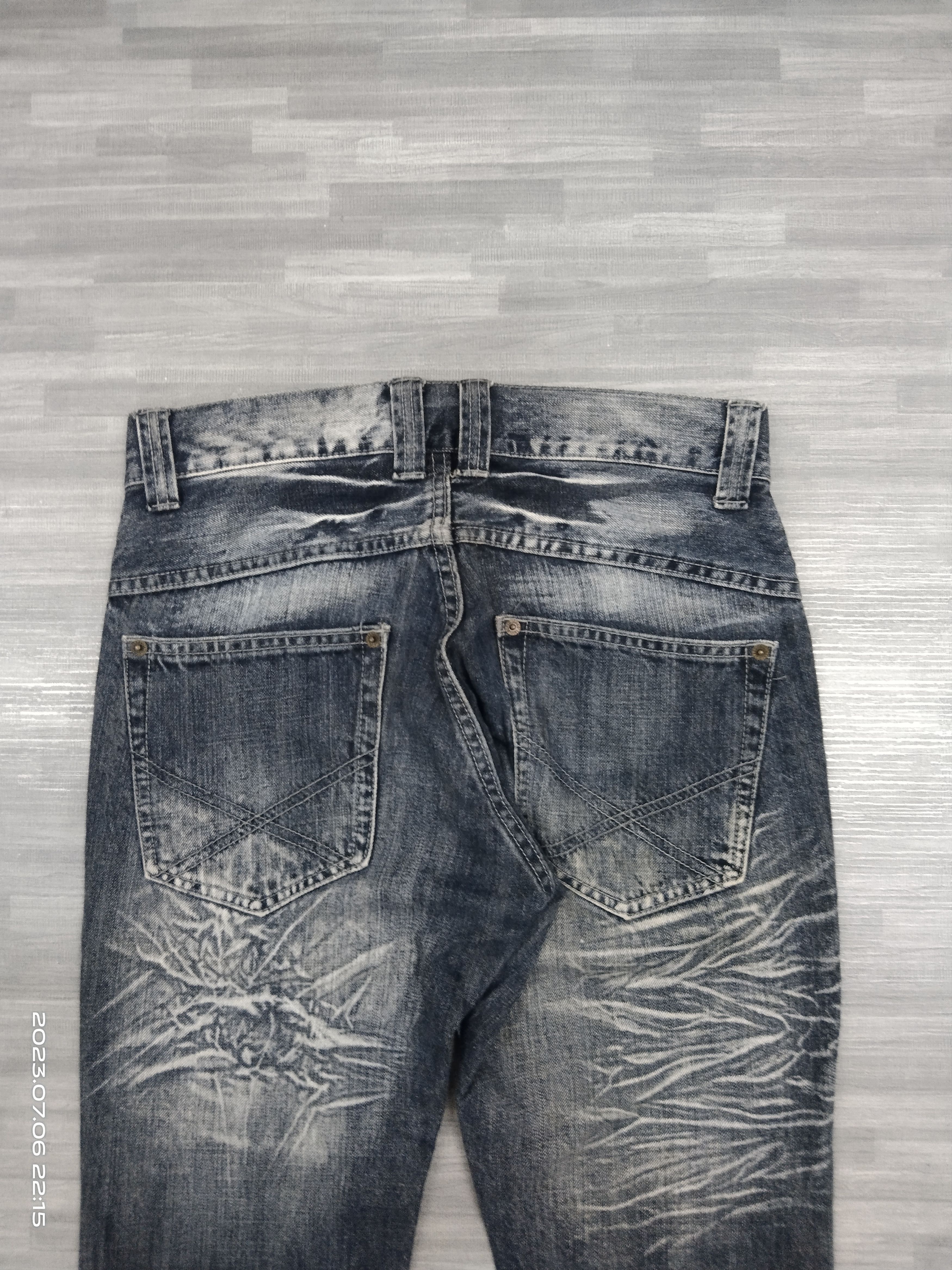 Japanese Brand FLARE SICK ELECTRIC SHOCKING DENIM PANTS Size US 29 - 5 Thumbnail
