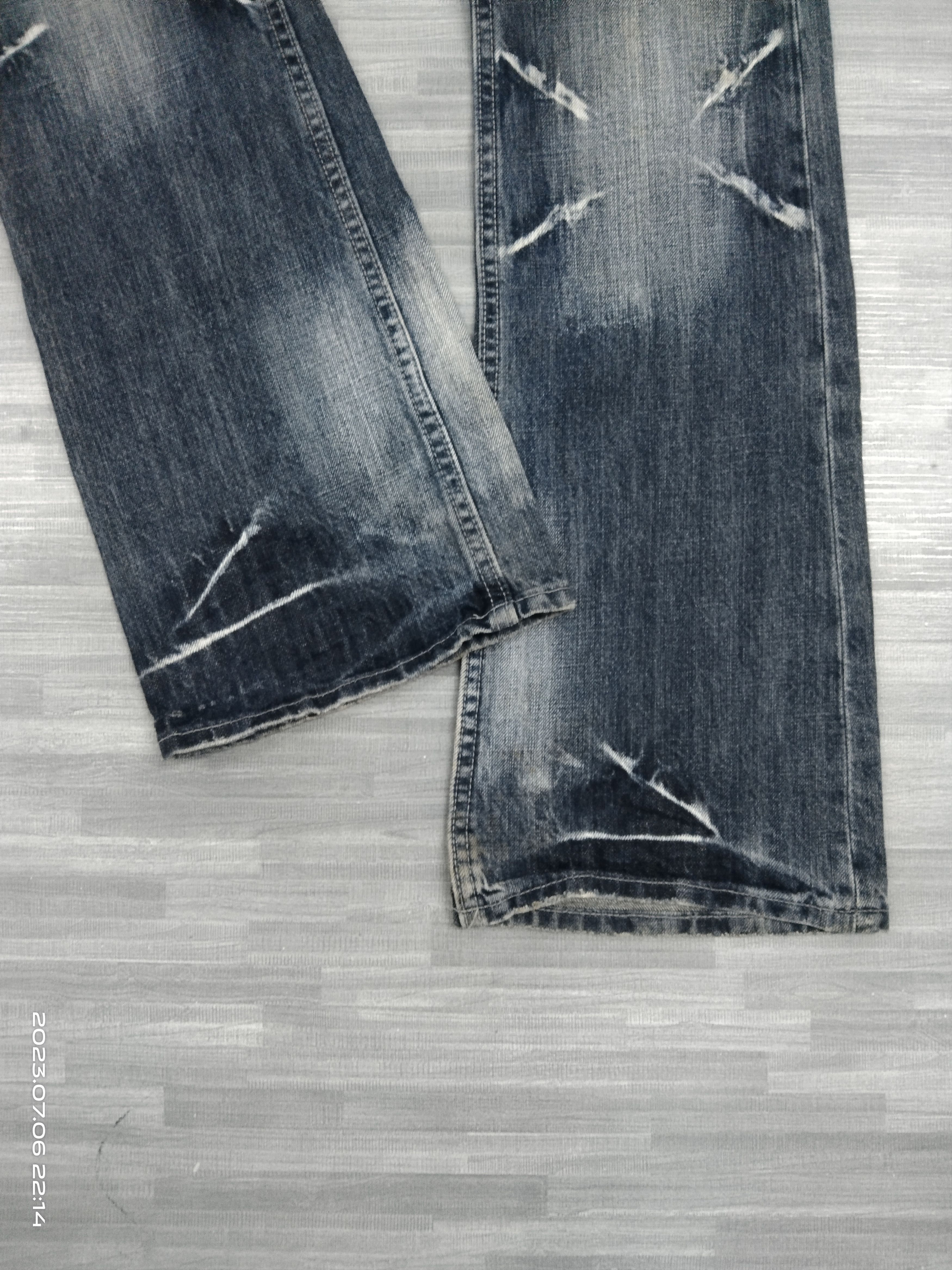 Japanese Brand FLARE SICK ELECTRIC SHOCKING DENIM PANTS Size US 29 - 6 Thumbnail