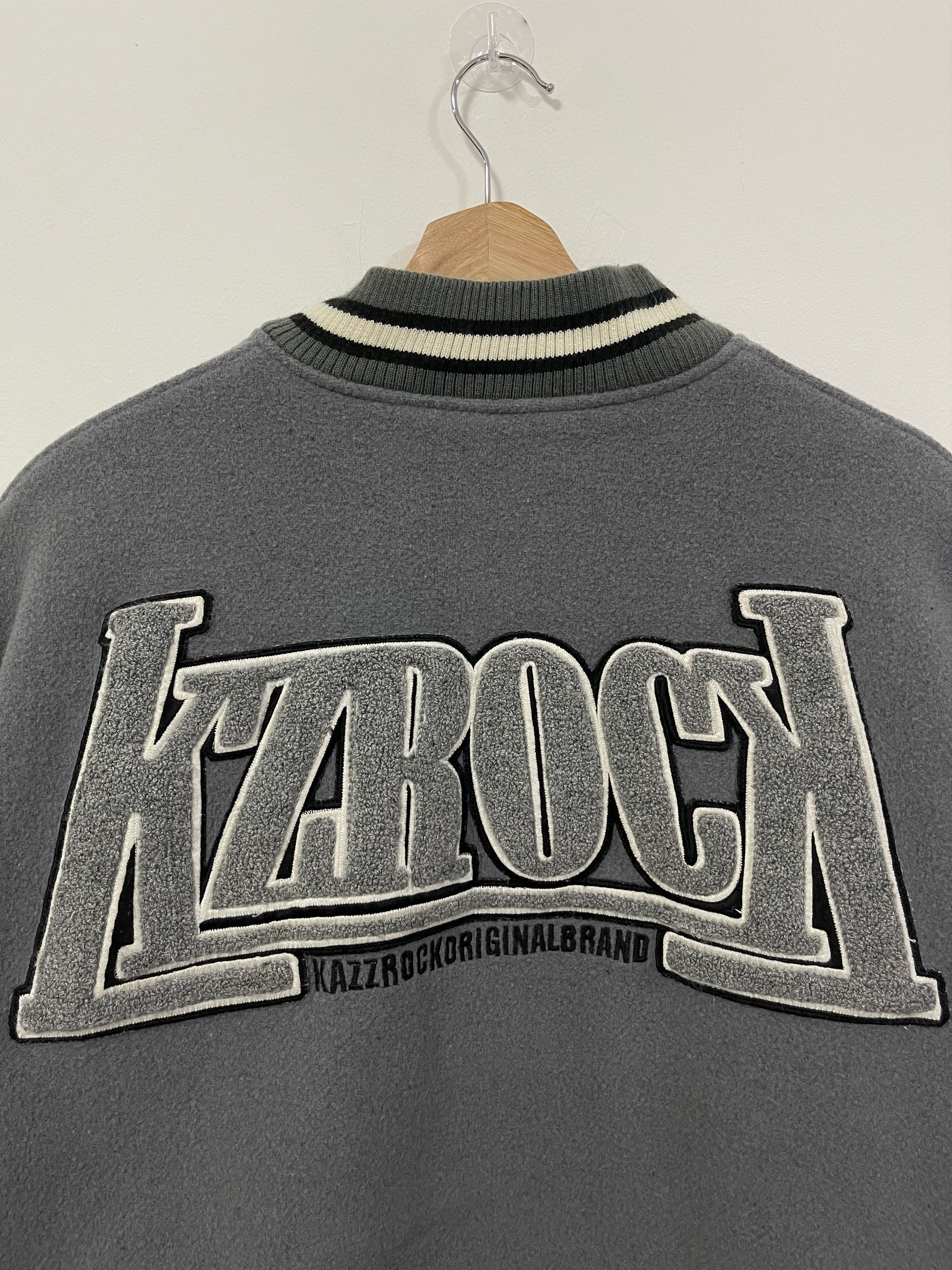 Japanese Brand × Vintage Vintage Kazzrock Wool Varsity Jacket Size US L / EU 52-54 / 3 - 8 Thumbnail