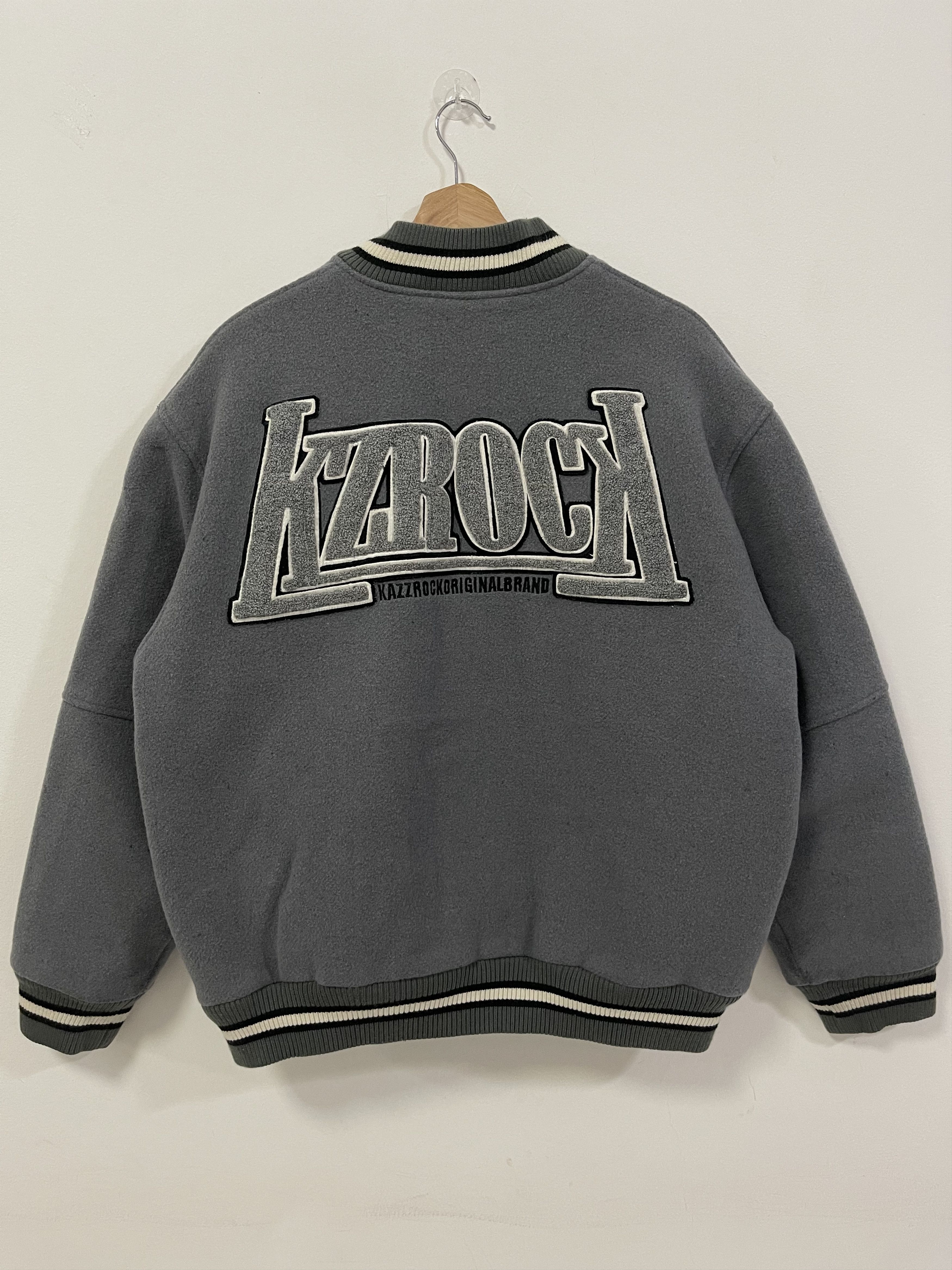 Japanese Brand × Vintage Vintage Kazzrock Wool Varsity Jacket Size US L / EU 52-54 / 3 - 7 Thumbnail