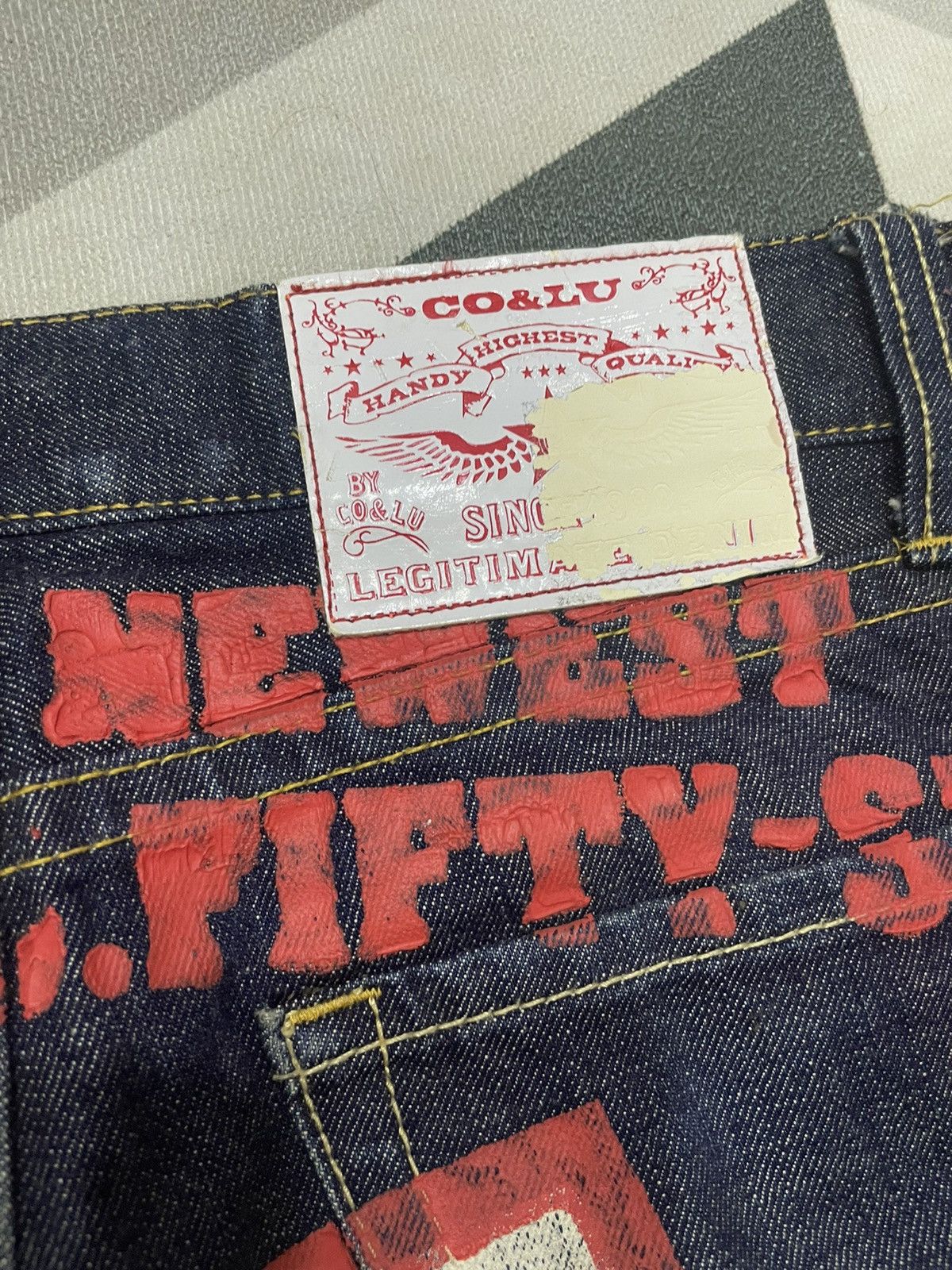 Japanese Brand × Vintage OFFER‼️VINTAGE CO&LU DAICOCK SELVEDGE LIKE EVISU JEANS Size US 32 / EU 48 - 6 Thumbnail