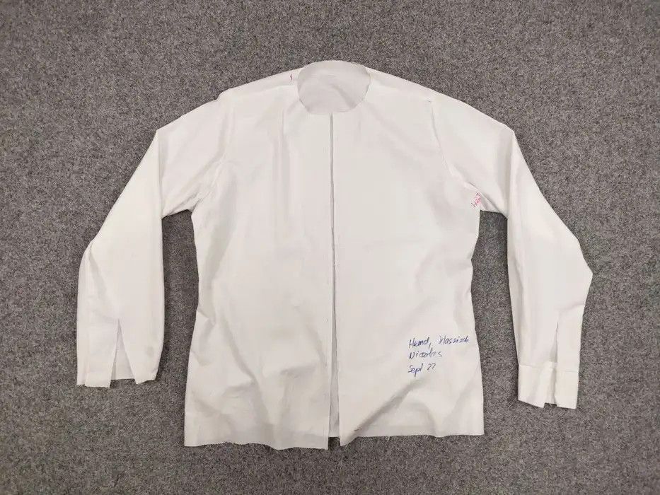 Other Manual Backlog white cotton Avant Garde Sample Shirt Size US L / EU 52-54 / 3 - 5 Thumbnail