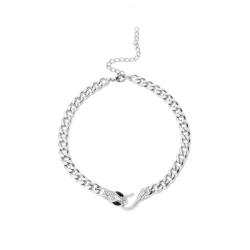 Jewelry Hip Hop Rock Thick Chain Snake Necklace Size ONE SIZE - 2 Thumbnail