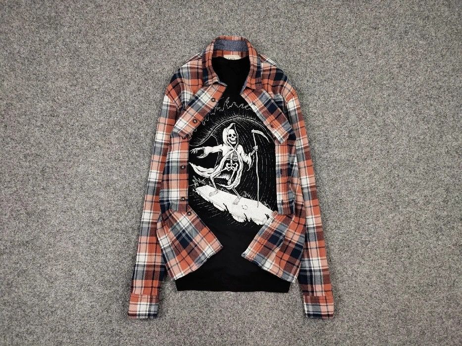 Flannel Vintage Flannel Shirt Travis Scott Style Size US L / EU 52-54 / 3 - 1 Thumbnail