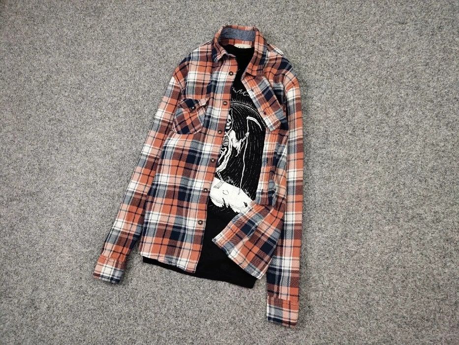 Flannel Vintage Flannel Shirt Travis Scott Style Size US L / EU 52-54 / 3 - 4 Thumbnail