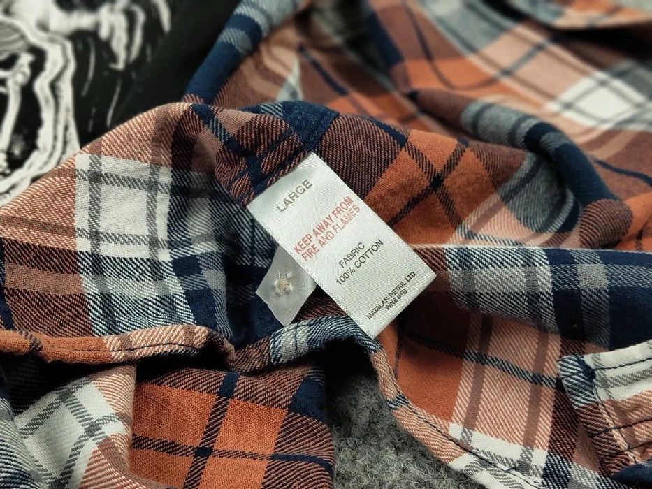 Flannel Vintage Flannel Shirt Travis Scott Style Size US L / EU 52-54 / 3 - 10 Thumbnail