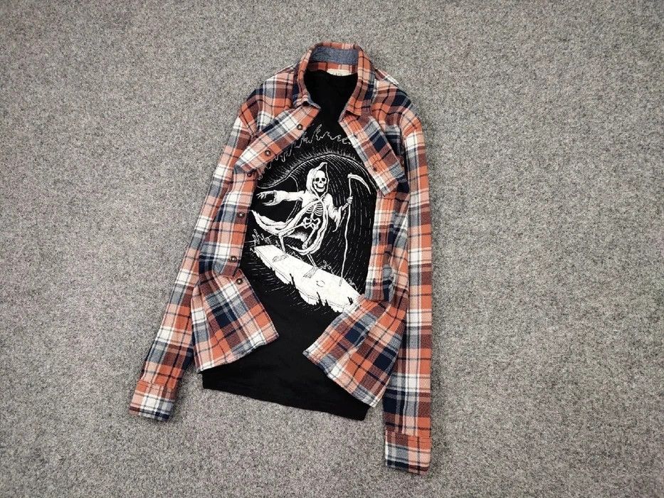 Flannel Vintage Flannel Shirt Travis Scott Style Size US L / EU 52-54 / 3 - 2 Thumbnail
