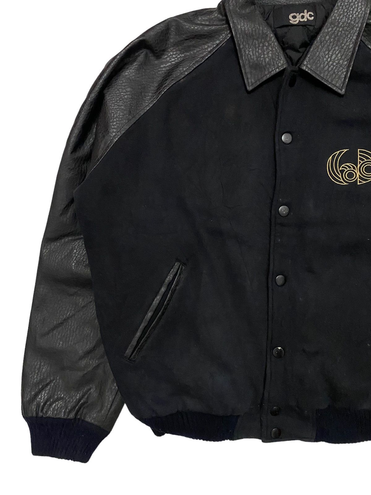 Girls Don't Cry GDC Leather Sleeve Varsity Jacket Size US L / EU 52-54 / 3 - 3 Thumbnail