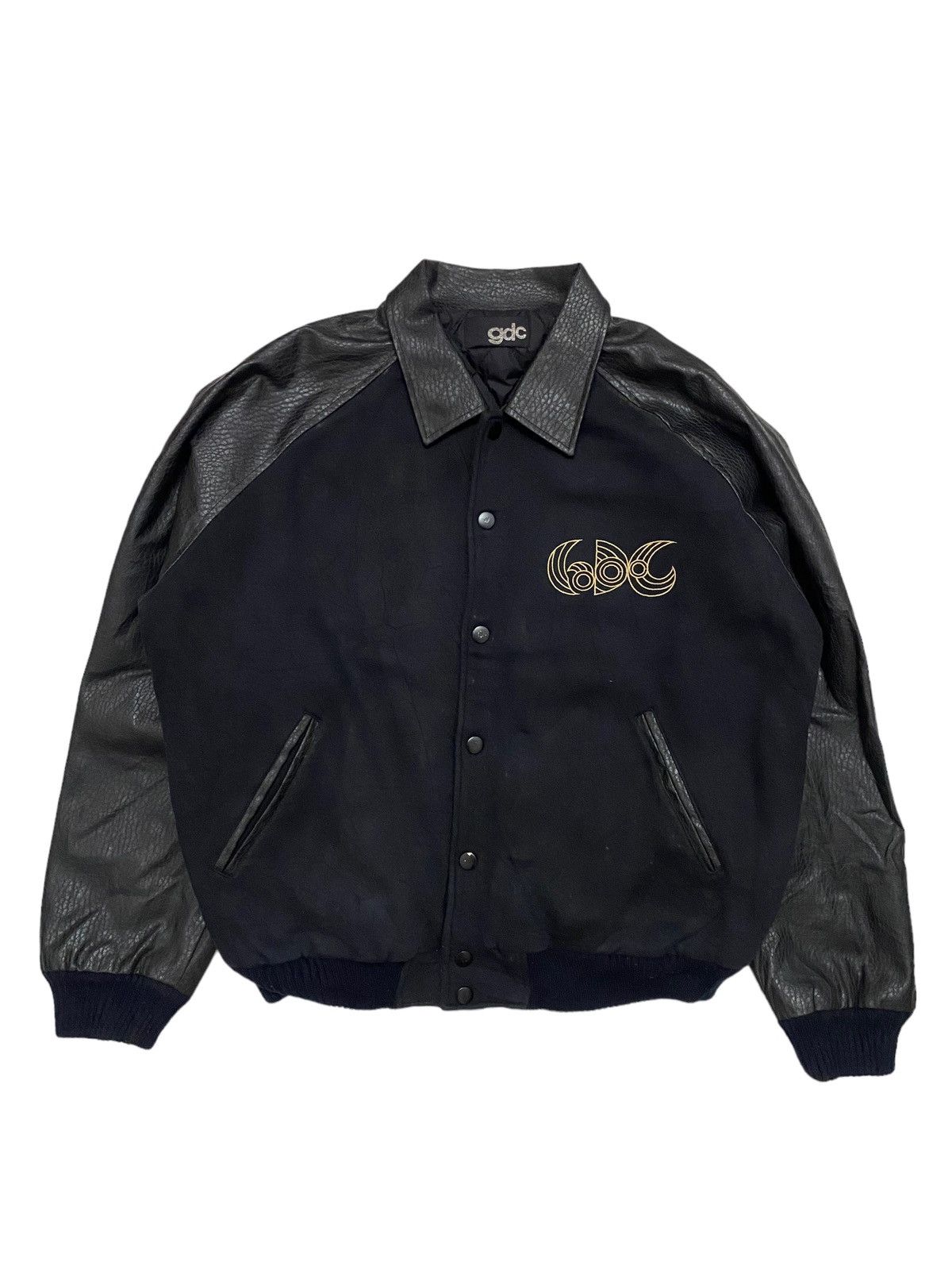 Girls Don't Cry GDC Leather Sleeve Varsity Jacket Size US L / EU 52-54 / 3 - 2 Thumbnail