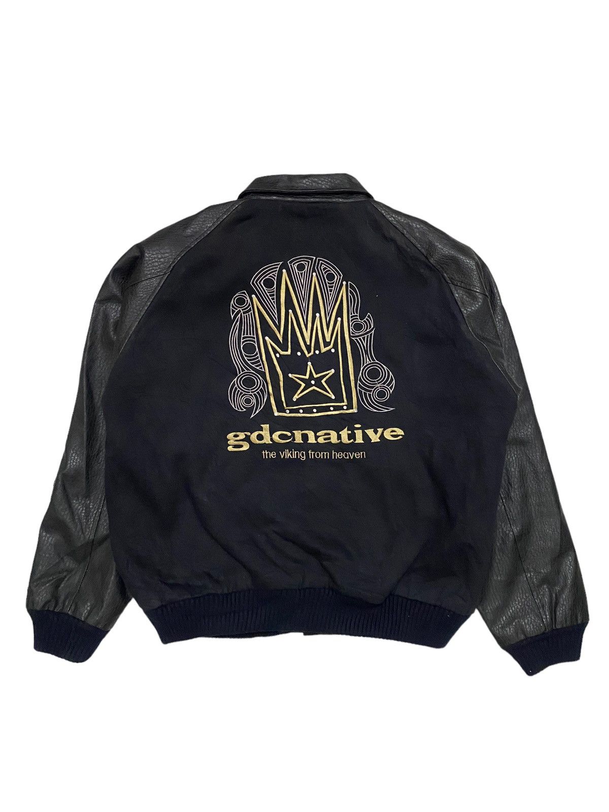 Girls Don't Cry GDC Leather Sleeve Varsity Jacket Size US L / EU 52-54 / 3 - 15 Thumbnail