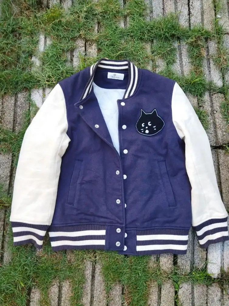 Issey Miyake Vintage Ne-Net Issey Miyake Cat Varsity Jacket Size US M / EU 48-50 / 2 - 15 Thumbnail