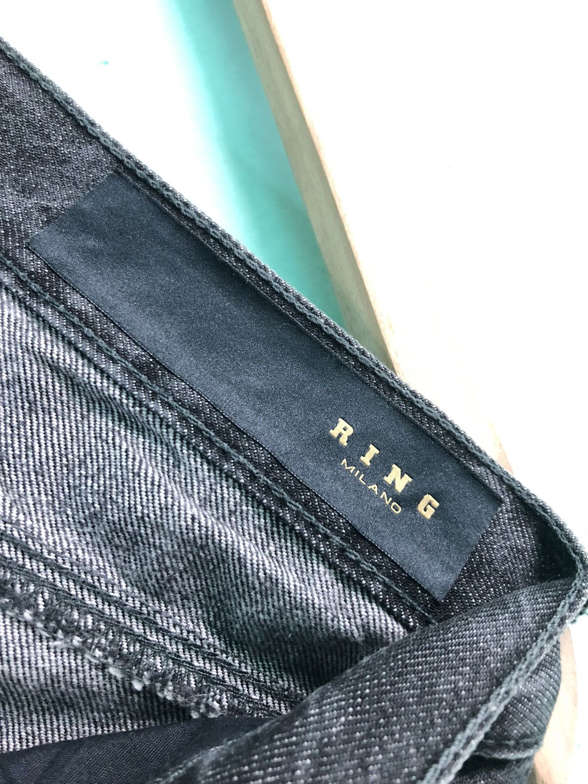 Ring Milano × Seditionaries × Vintage RING MILANO BLACK WASH SKULL EMBROIDERY MADE IN ITALY 🇮🇹 Size US 29 - 5 Thumbnail