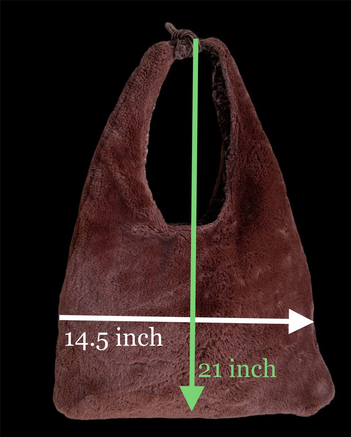 BEAUTY&YOUTH Vintage Beauty & Youth Fleece Hobo Bag Size ONE SIZE - 8 Thumbnail