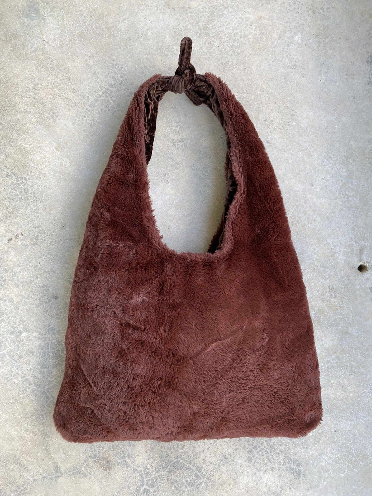 Beauty Youth x Vintage Beauty & Youth Fleece Hobo Bag in Red, Men's