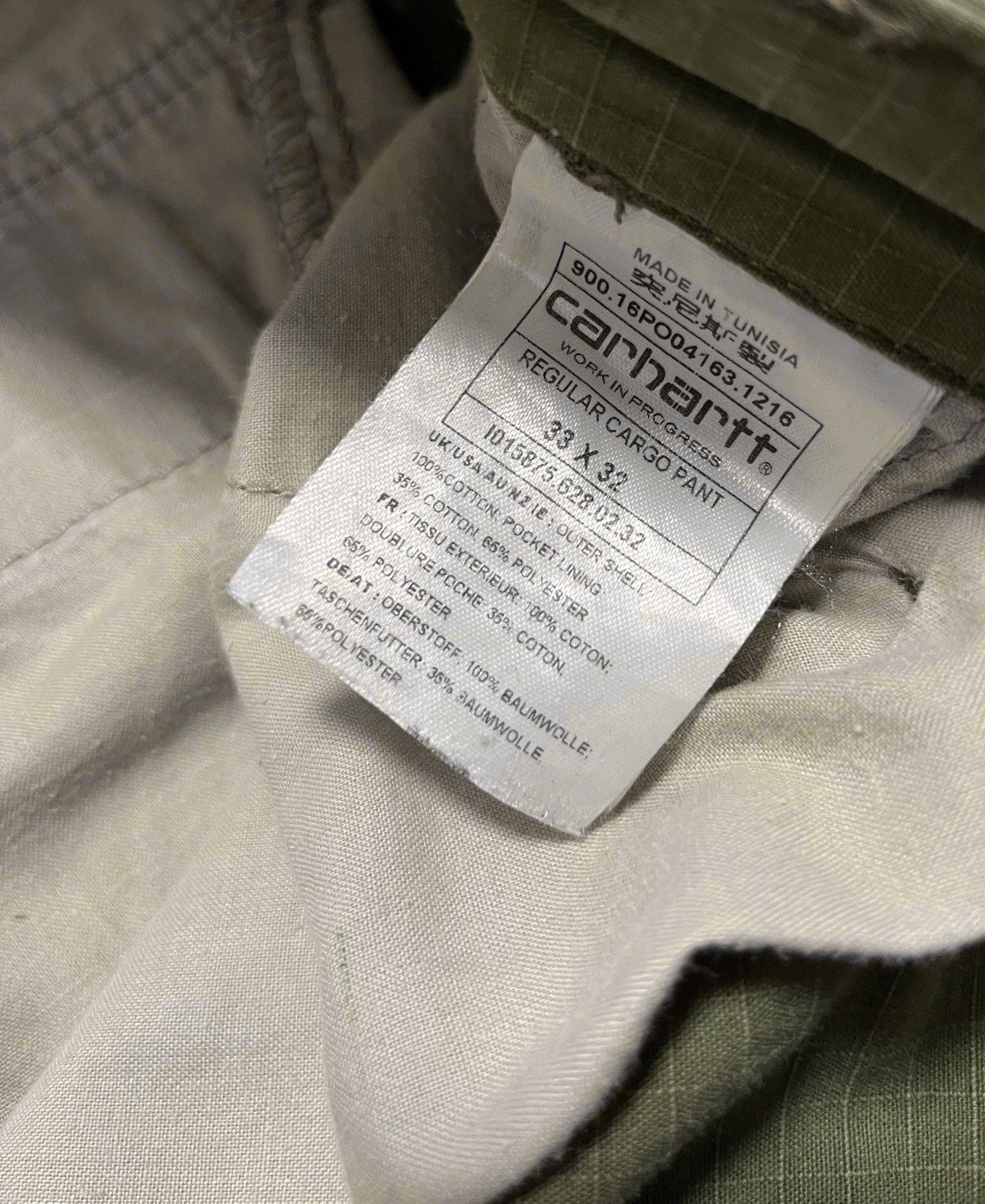 Carhartt Carhartt Khaki Cargo Pants Vintage Size US 34 / EU 50 - 8 Thumbnail