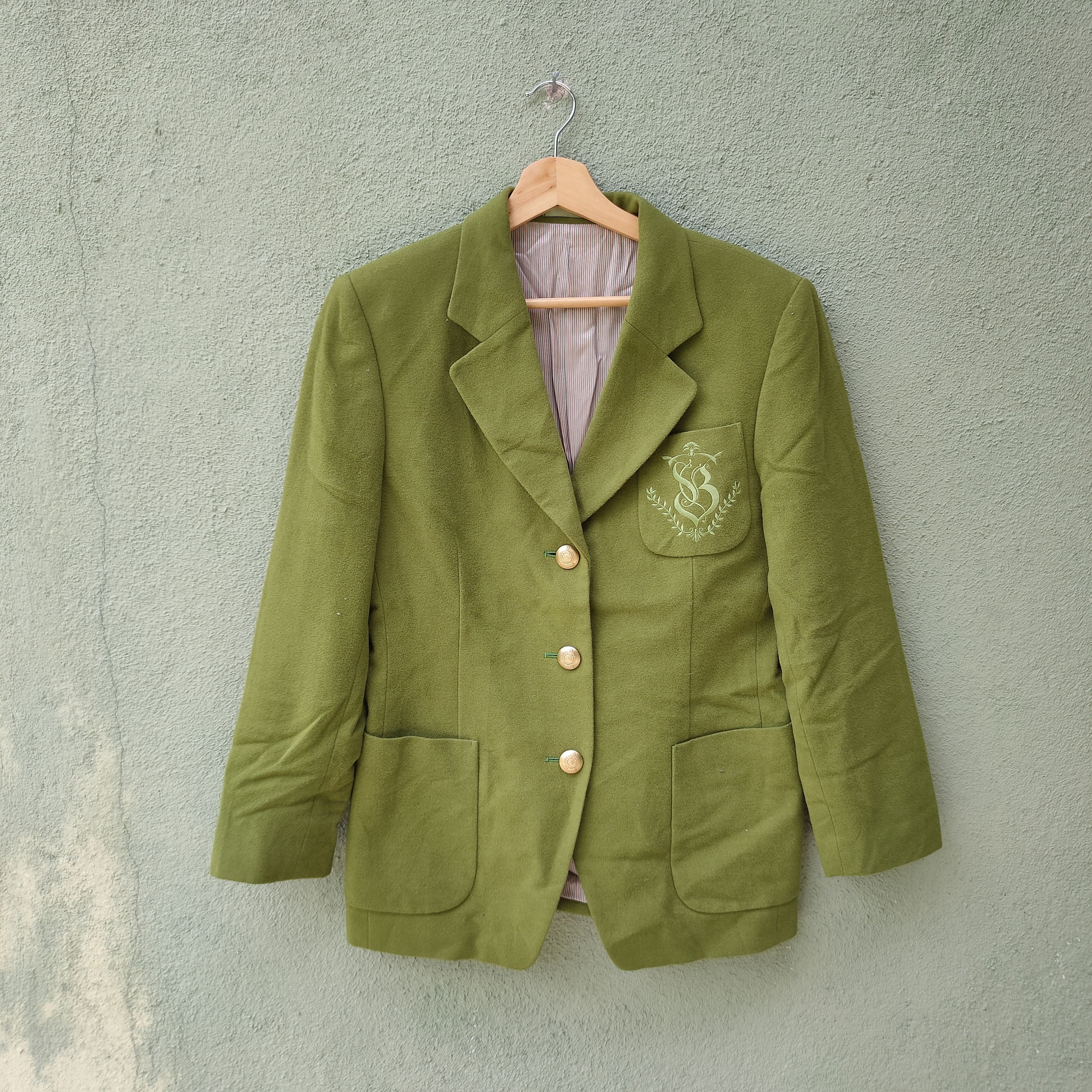 Burberry Vintage BURBERRYS Embroidery Logo Coat Jacket Size US S / EU 44-46 / 1 - 1 Thumbnail