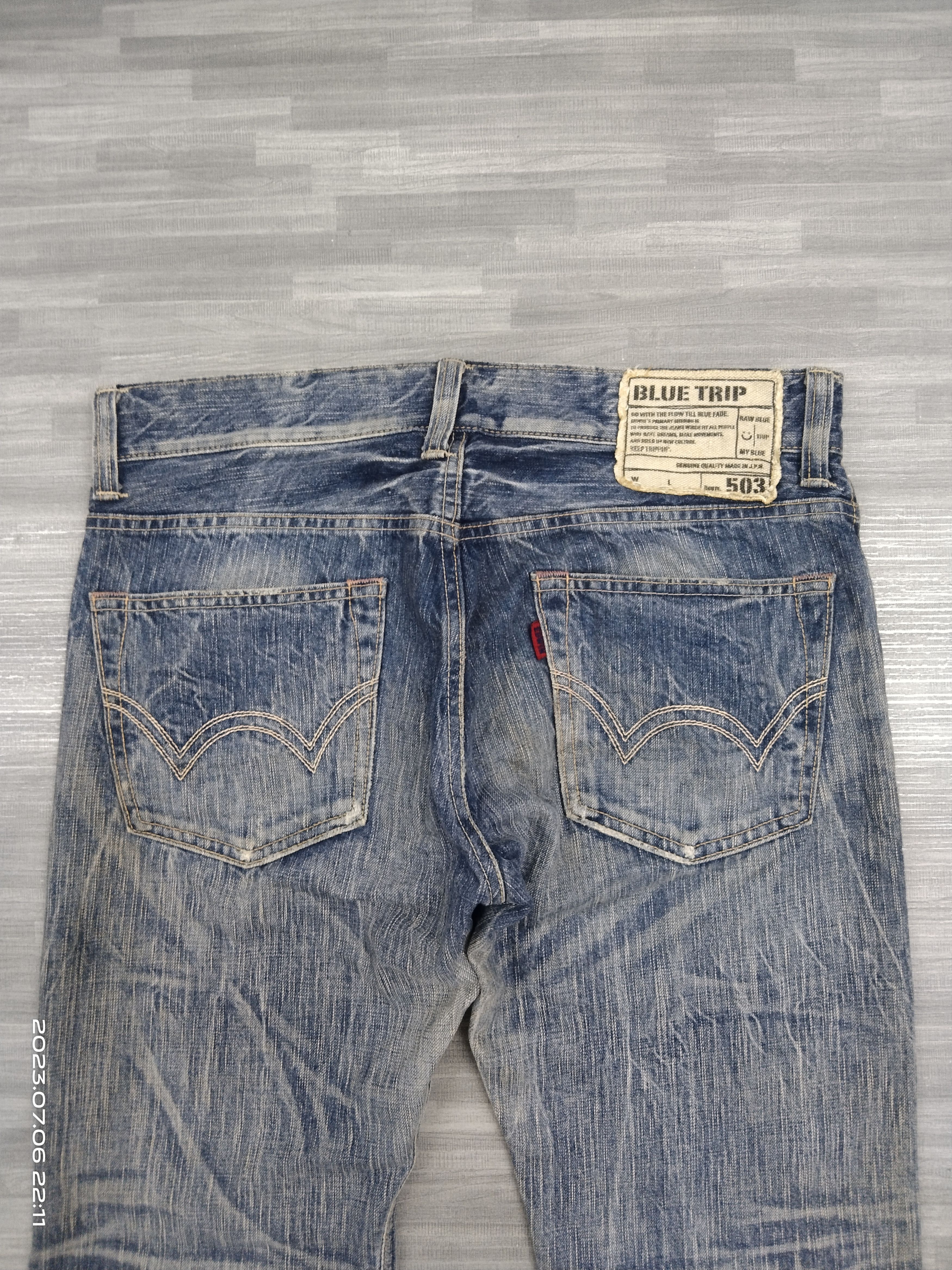 Edwin FLARE SICK BLUE TRIP🇯🇵DENIM PANTS Size US 33 - 5 Thumbnail