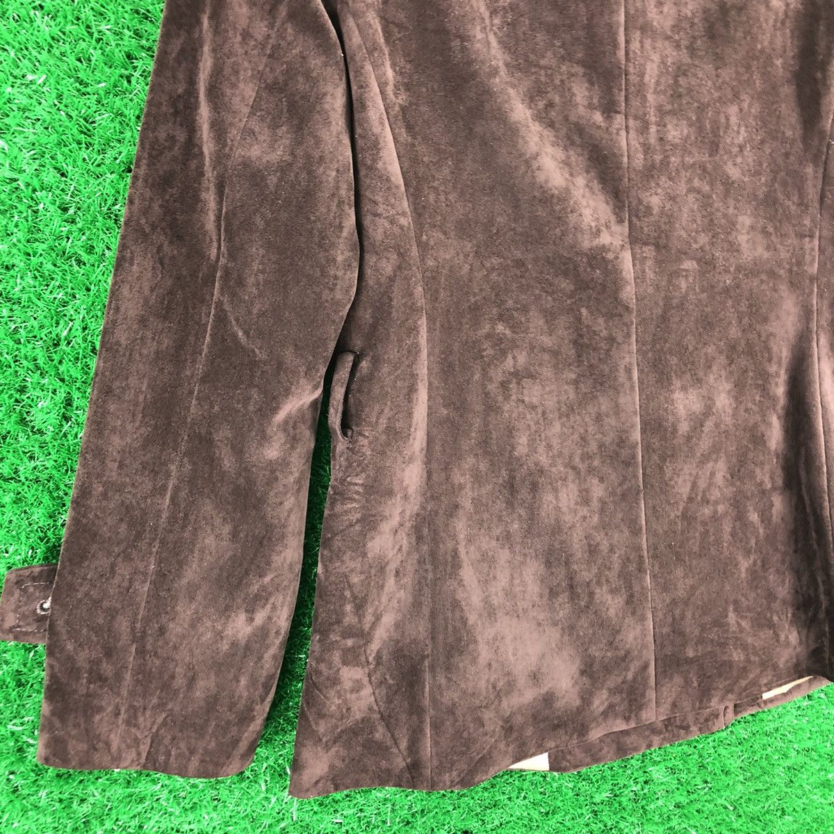 Yohji Yamamoto Vintage INÉD Velvet Pea Coat for Women by Yohji Yamamoto Size XS / US 0-2 / IT 36-38 - 6 Thumbnail