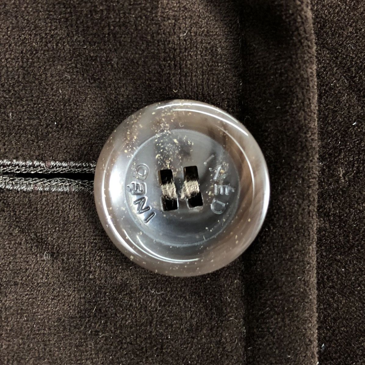 Yohji Yamamoto Vintage INÉD Velvet Pea Coat for Women by Yohji Yamamoto Size XS / US 0-2 / IT 36-38 - 10 Thumbnail