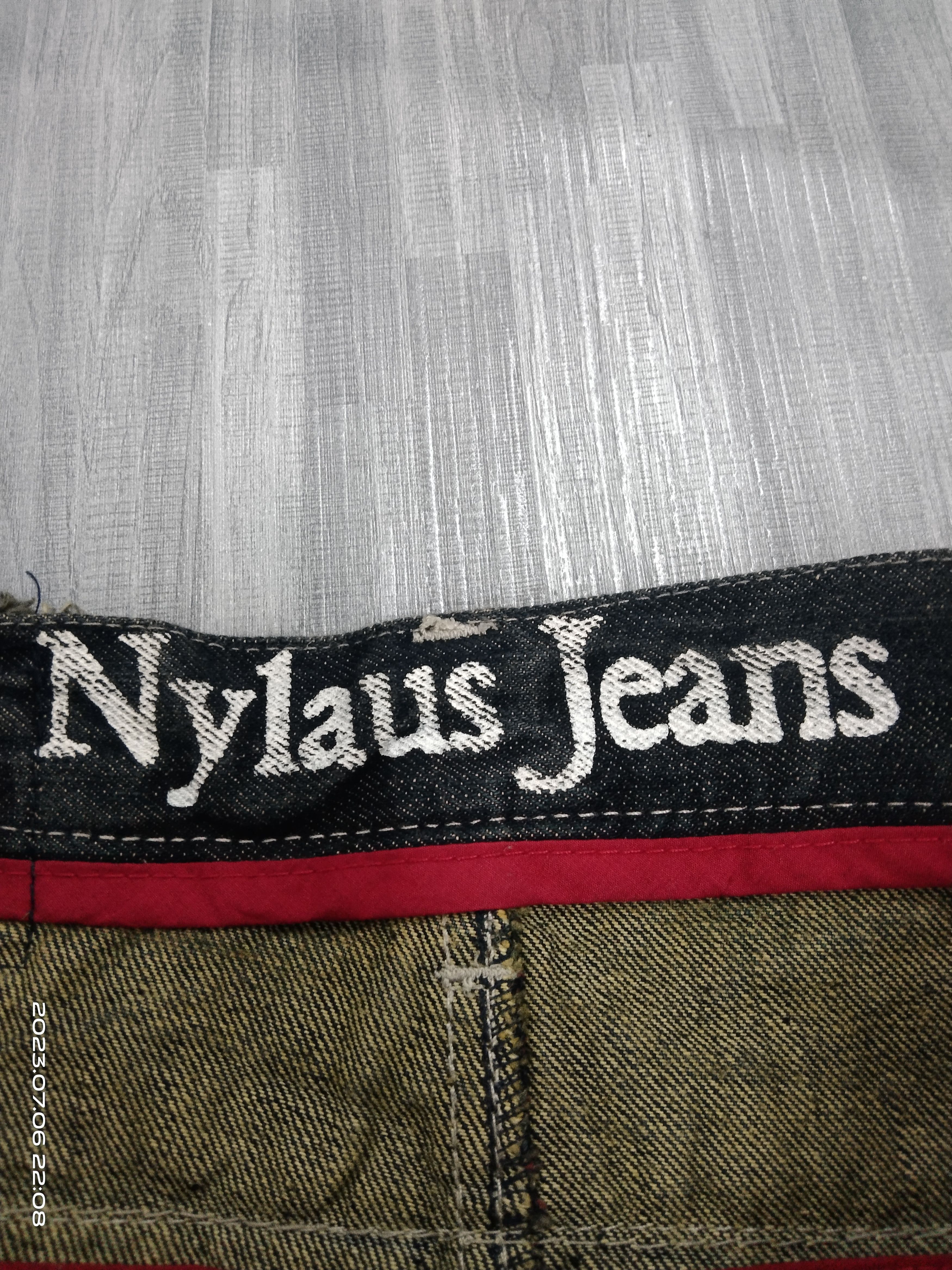 Japanese Brand SICK RUSTY DOUBLE WAIST NYLAUS DENIM PANTS Size US 31 - 8 Thumbnail