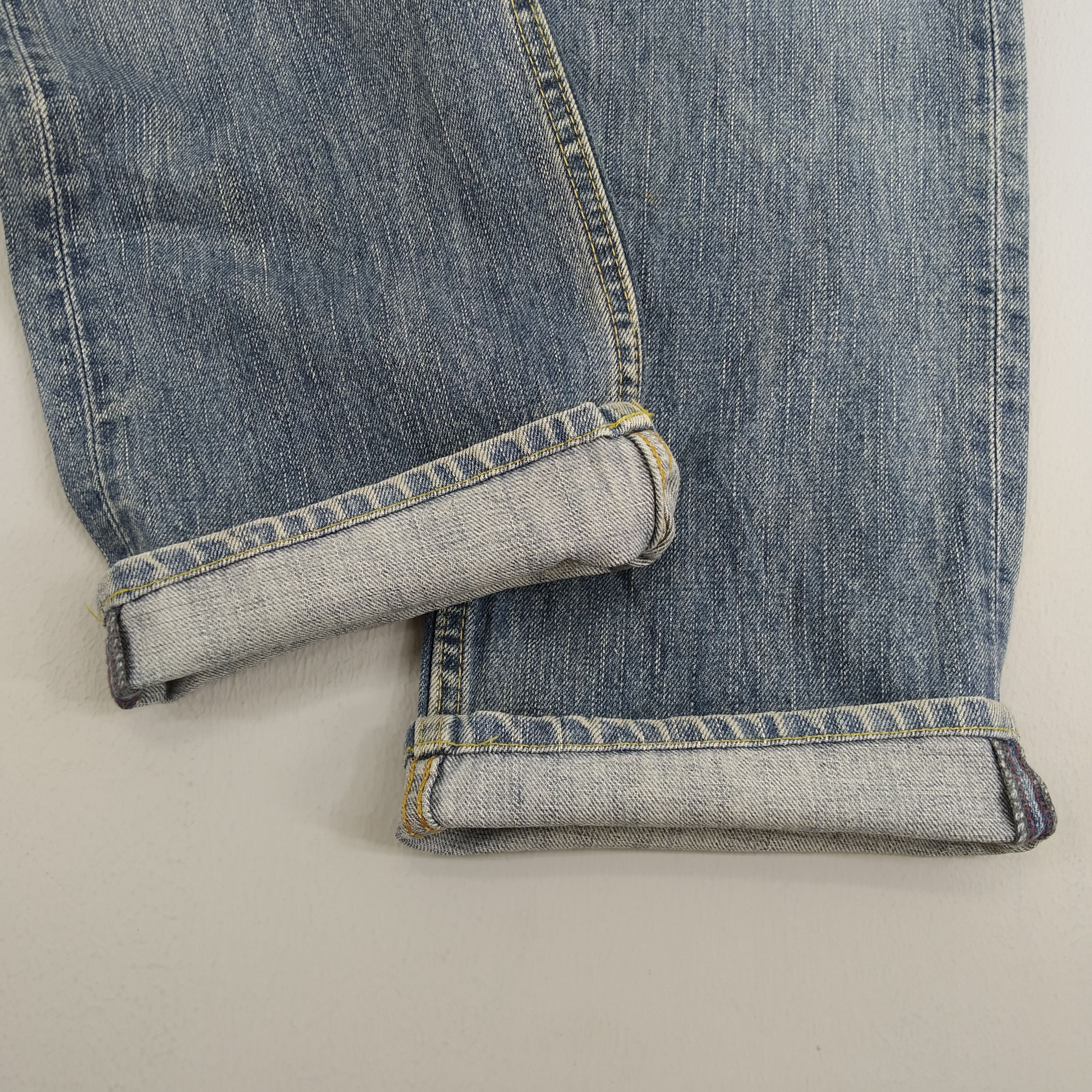 Denime W33 Vintage Unbranded Stone Wash Denim Jeans Faded Blue Size US 33 - 3 Thumbnail