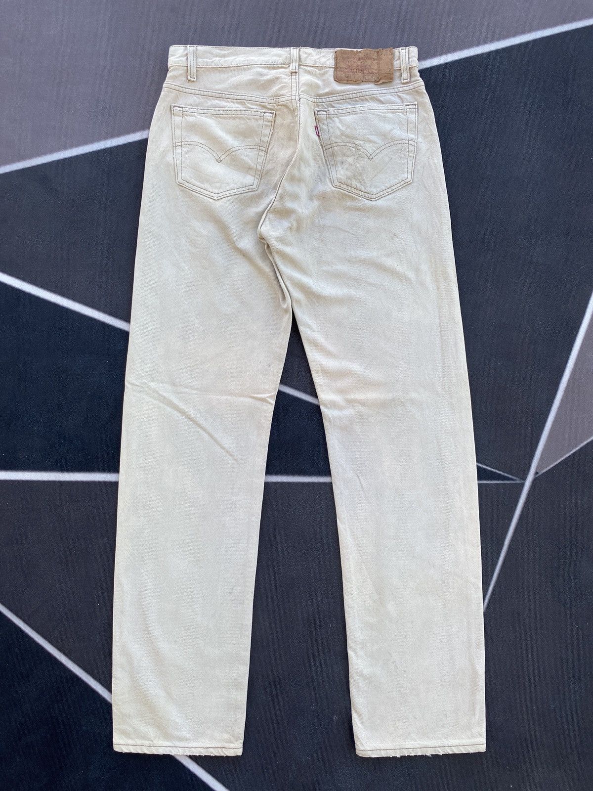 Jean × Levi's × Vintage 90s VINTAGE LEVIS 501 DISTRESSED JEANS-J376 Size US 33 - 3 Thumbnail