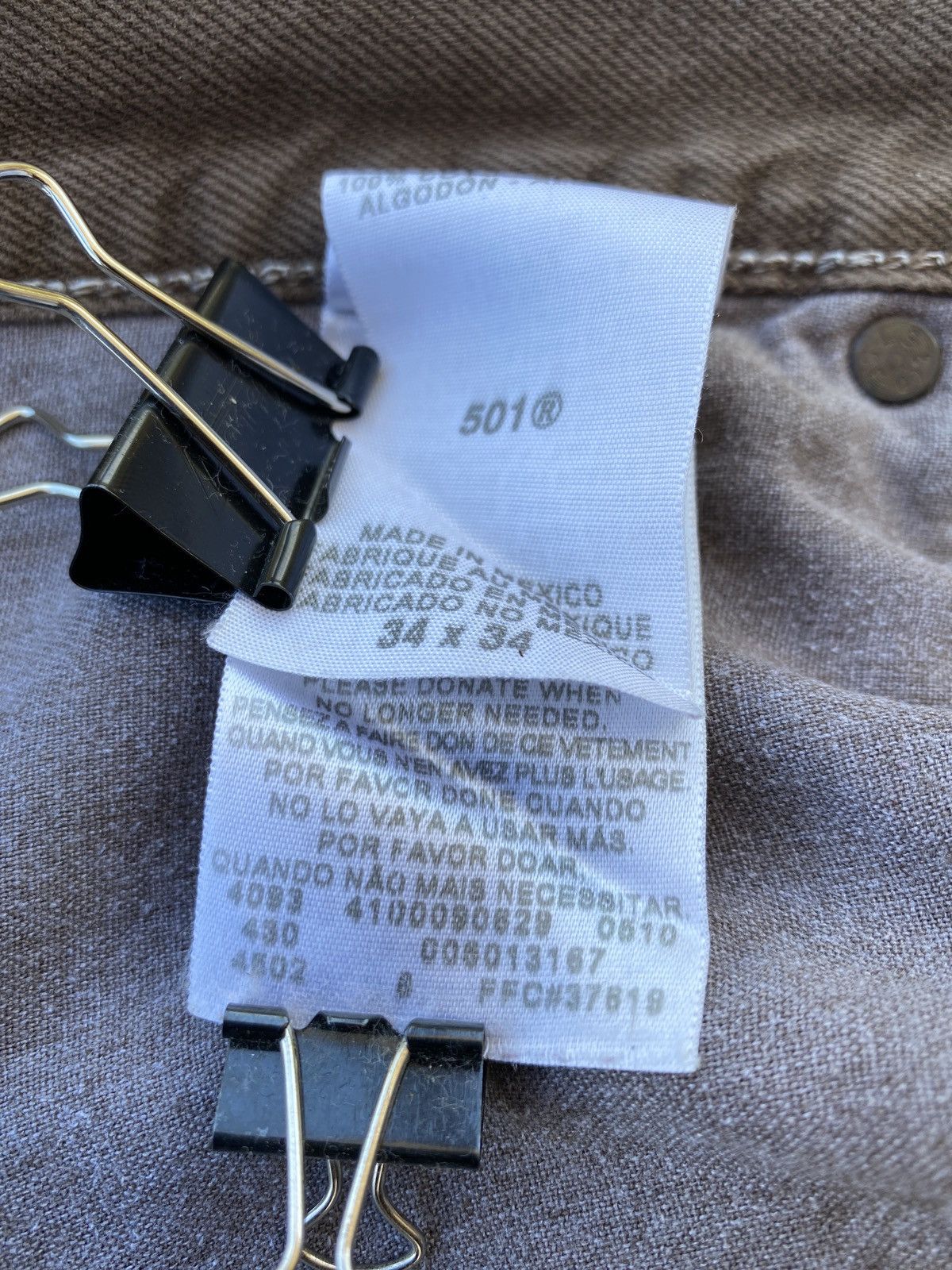 Jean × Levi's × Vintage VINTAGE LEVIS 501 JEANS-J377 Size US 36 / EU 52 - 7 Thumbnail