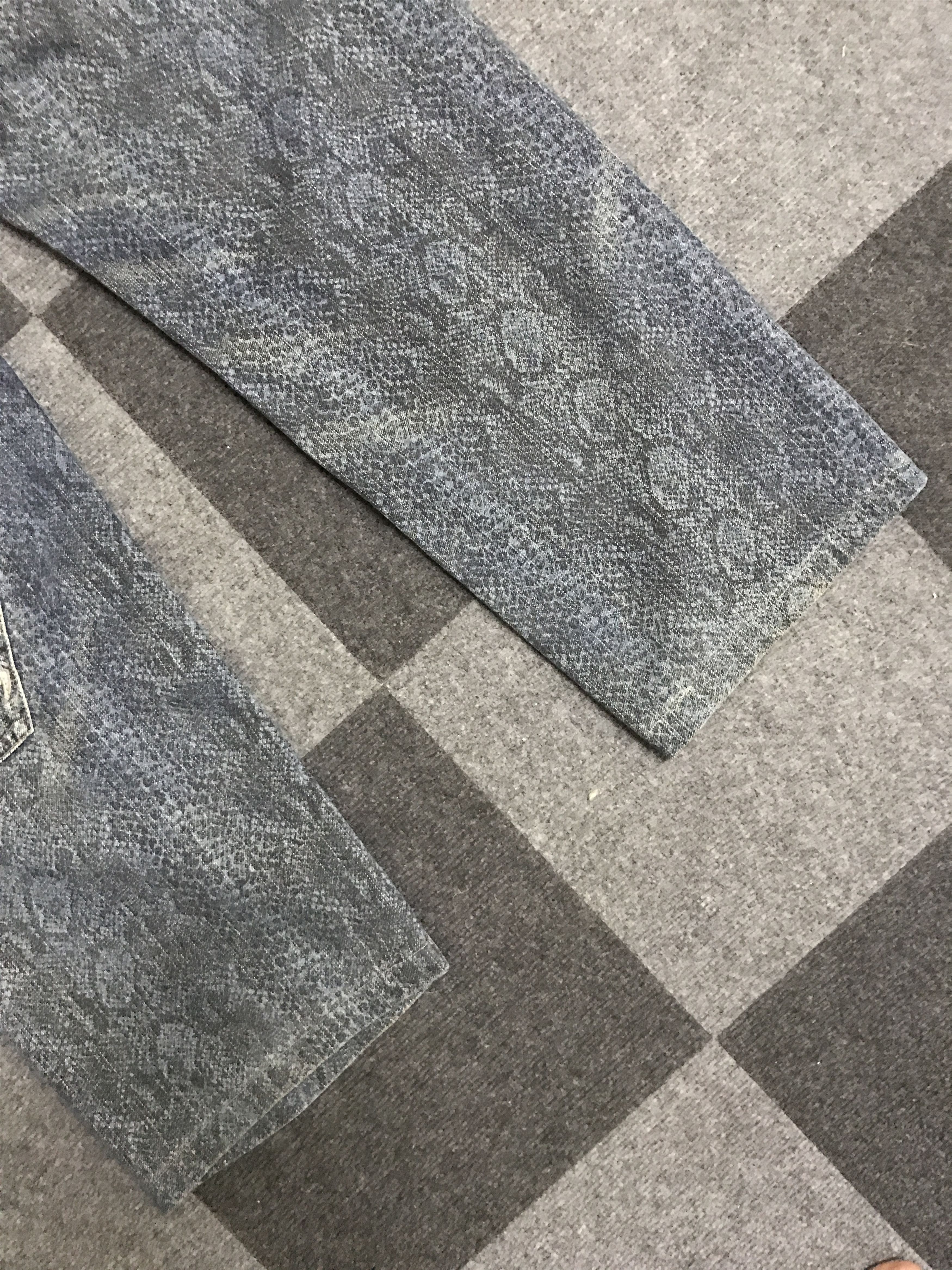 Japanese Brand D121 KARAKURU TAMASHI Phyton All Print Dragon Jeans Size US 34 / EU 50 - 13 Thumbnail