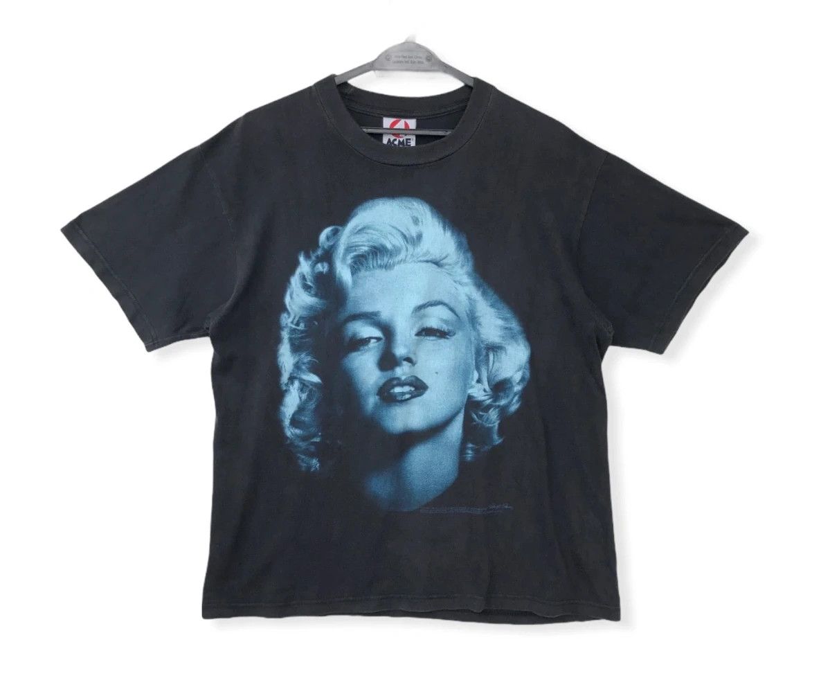 Acme Clothing RARE🔥VINTAGE 1994 MARILYN MONROE BIG FACE TEE Size US L / EU 52-54 / 3 - 1 Thumbnail
