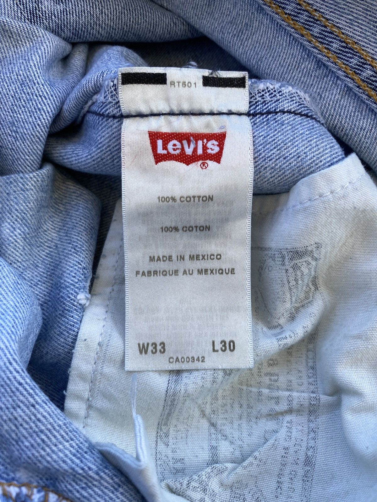 Jean × Levi's × Vintage VINTAGE DISTRESSED LEVIS 501 JEANS-J378 Size US 34 / EU 50 - 8 Thumbnail