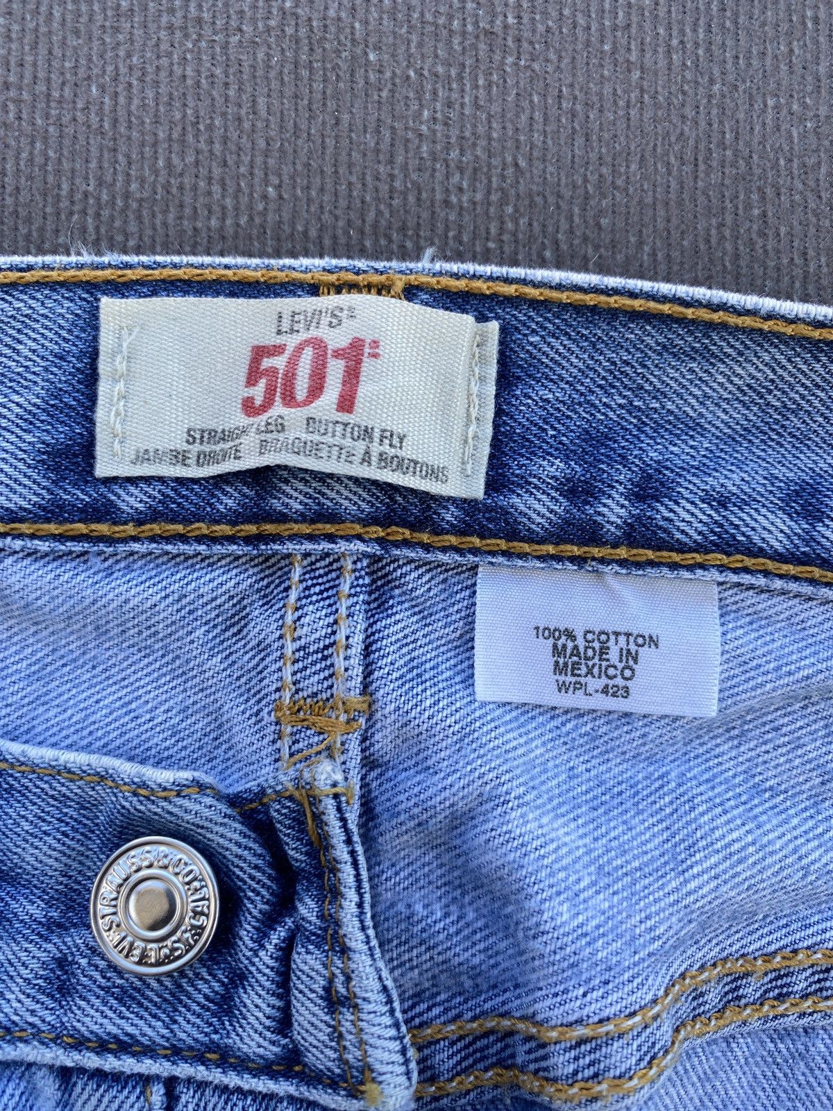 Jean × Levi's × Vintage VINTAGE DISTRESSED LEVIS 501 JEANS-J378 Size US 34 / EU 50 - 7 Thumbnail