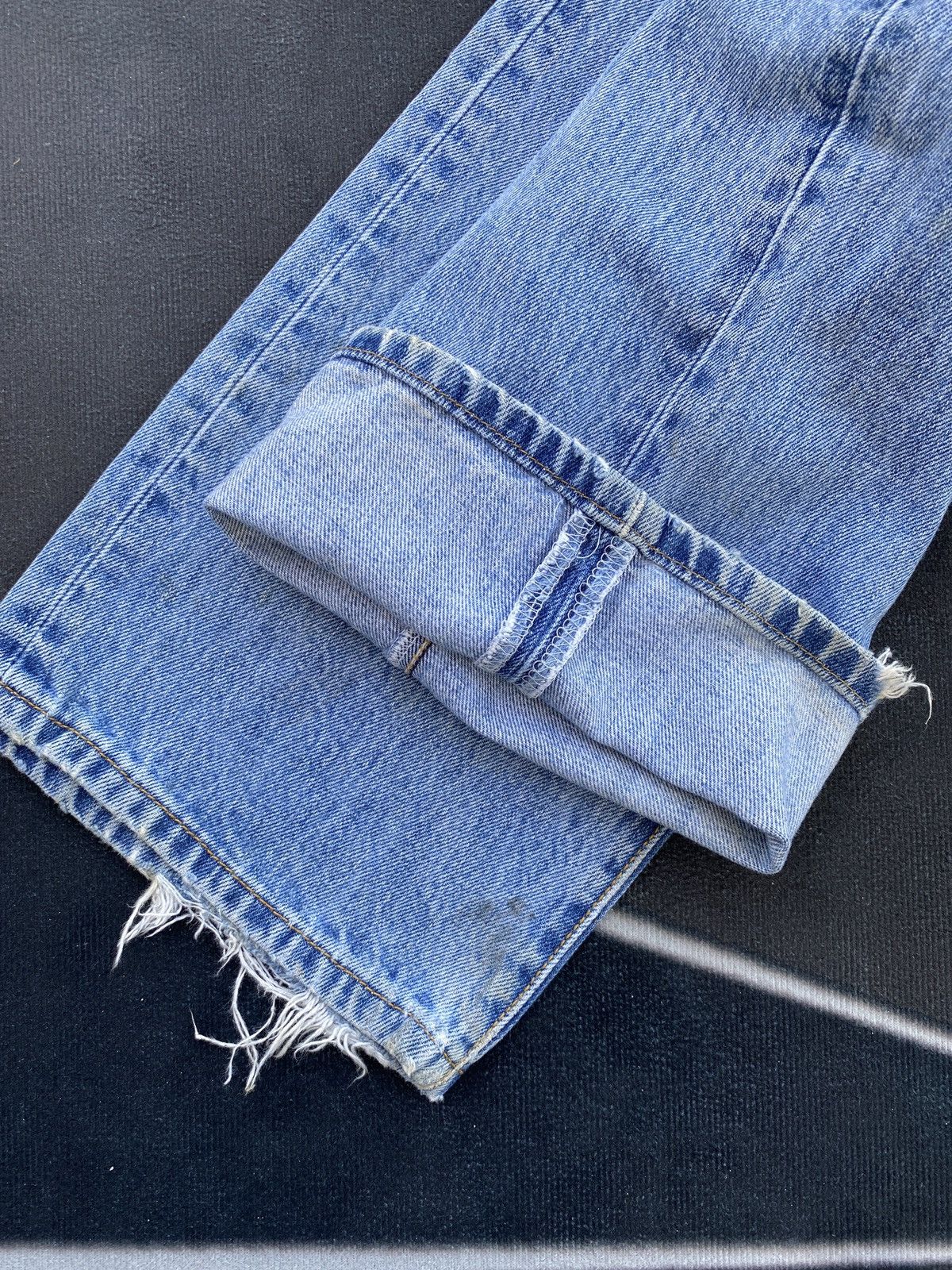 Jean × Levi's × Vintage VINTAGE DISTRESSED LEVIS 501 JEANS-J378 Size US 34 / EU 50 - 11 Thumbnail