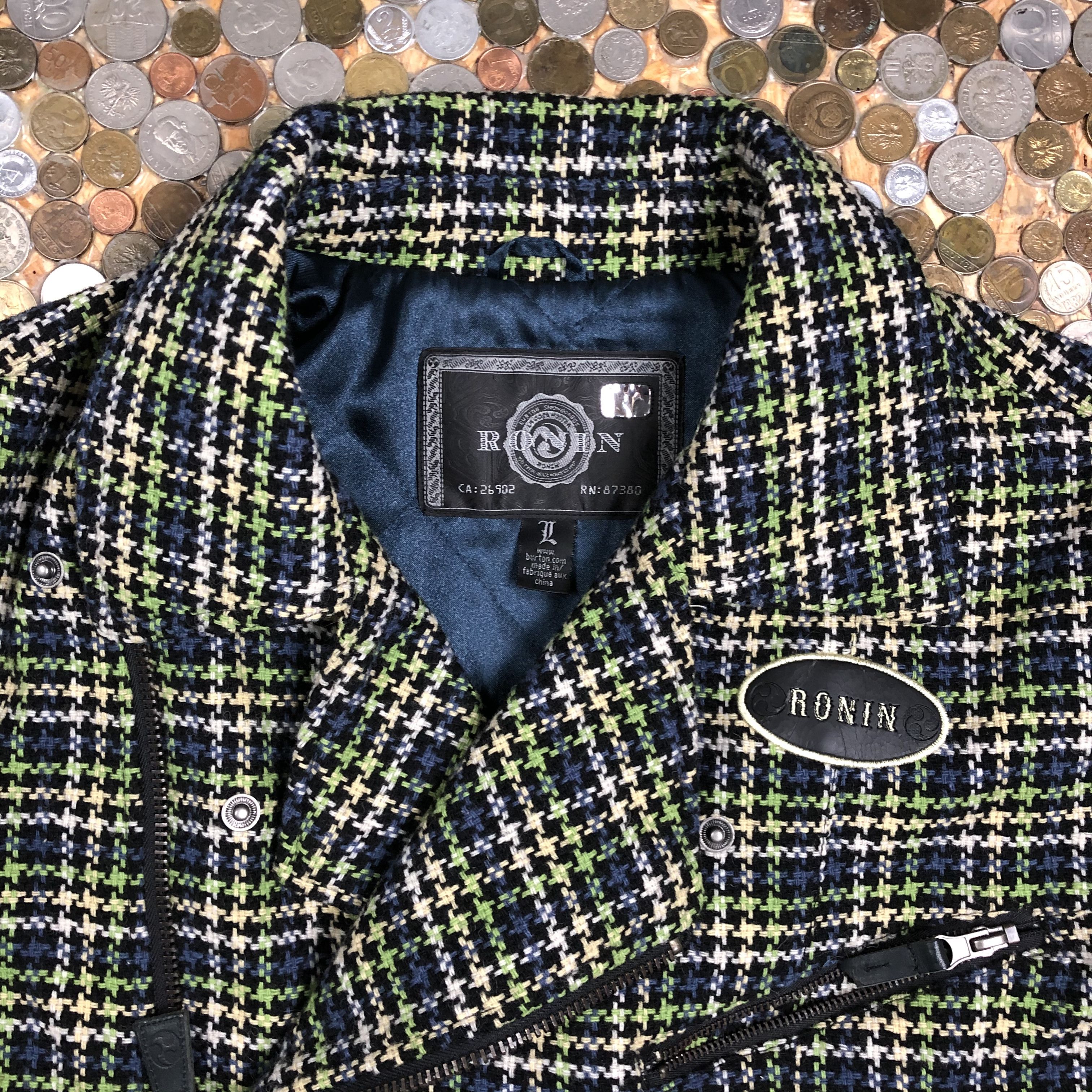 Vintage Ronin Vintage Jacket Ramones checkred style Size US L / EU 52-54 / 3 - 2 Thumbnail