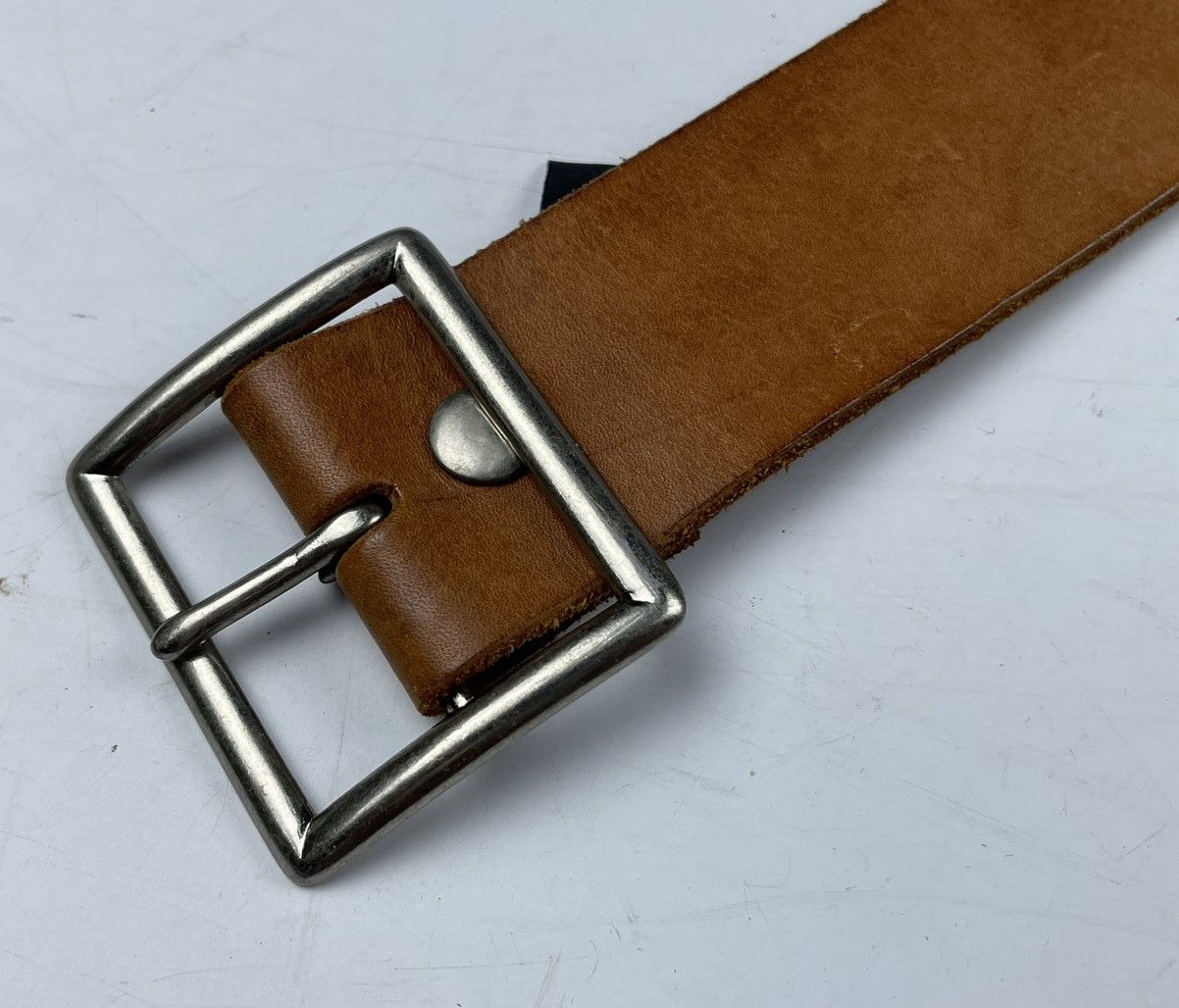 Genuine Leather spiked belt leather Size 32 - 3 Thumbnail