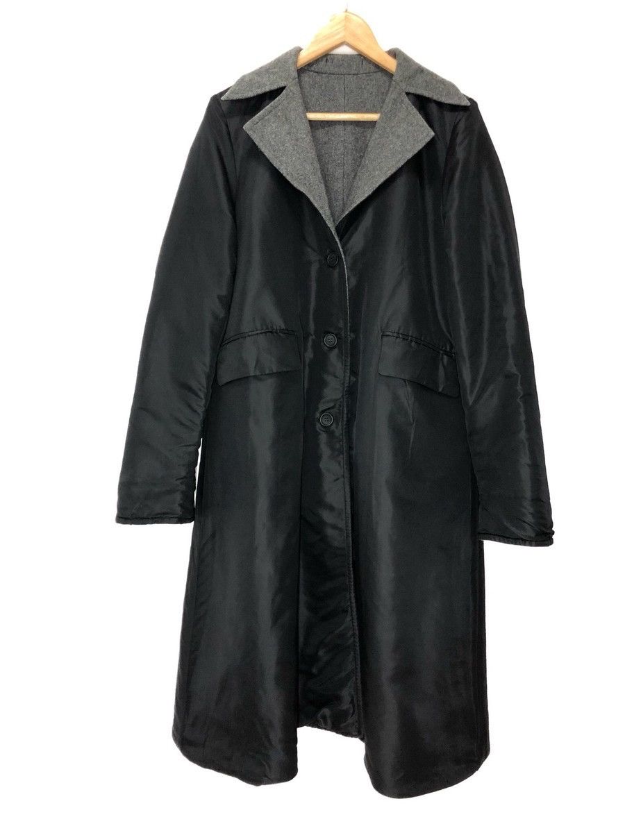Japanese Brand × Yohji Yamamoto RARE‼️Vintage 80s Yohji Yamamoto Wool Gabardine Trench Coat Size US M / EU 48-50 / 2 - 3 Thumbnail