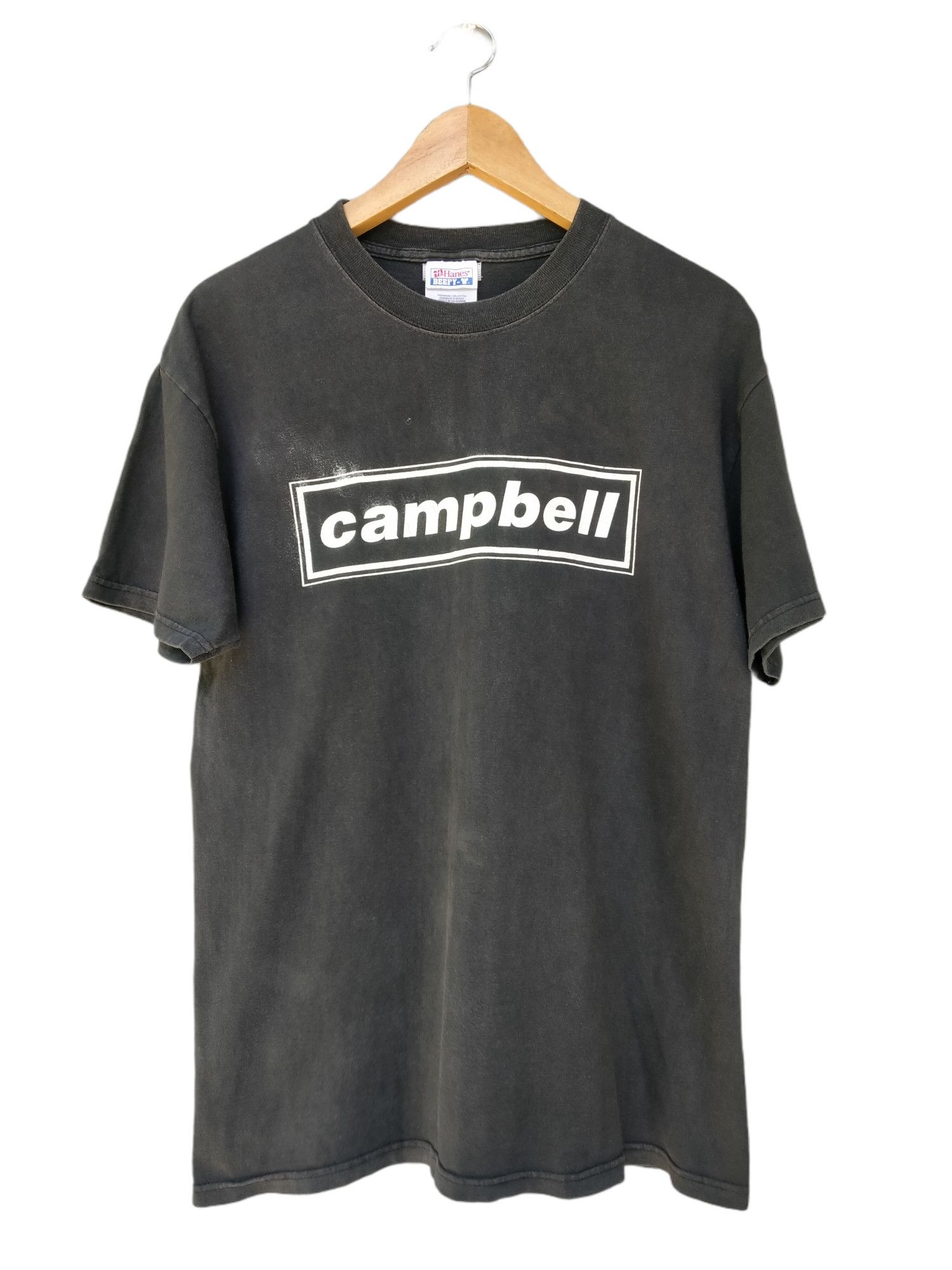 image of Archival Piece Of Number (N)Ine X Hanes Campbell Box Logo, Men's (Size Medium)