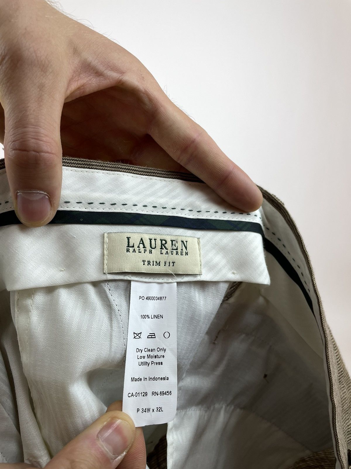 Lauren Ralph Lauren × Ralph Lauren LAUREN Ralph Lauren Linen Trouses Pants Trim Fit size 34x32 Size US 34 / EU 50 - 11 Thumbnail